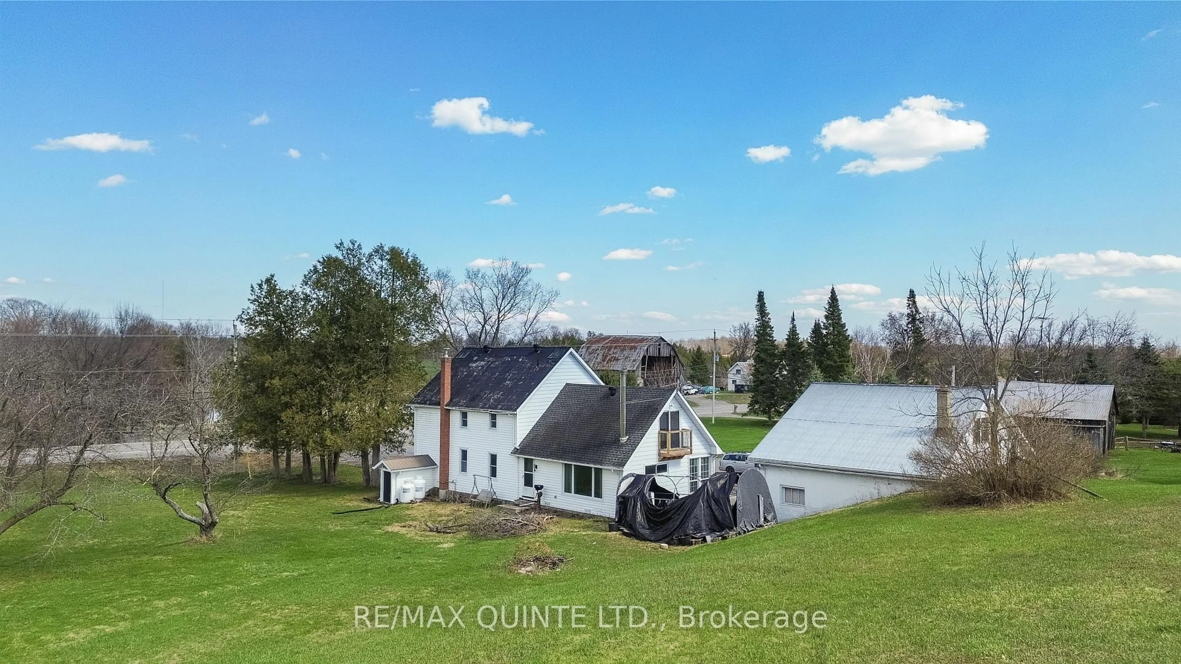 A pic from outside/outdoor area/front of a property/back of a property/a pic from drone, building for 15481 Highway 62, Madoc Ontario K0K 2K0