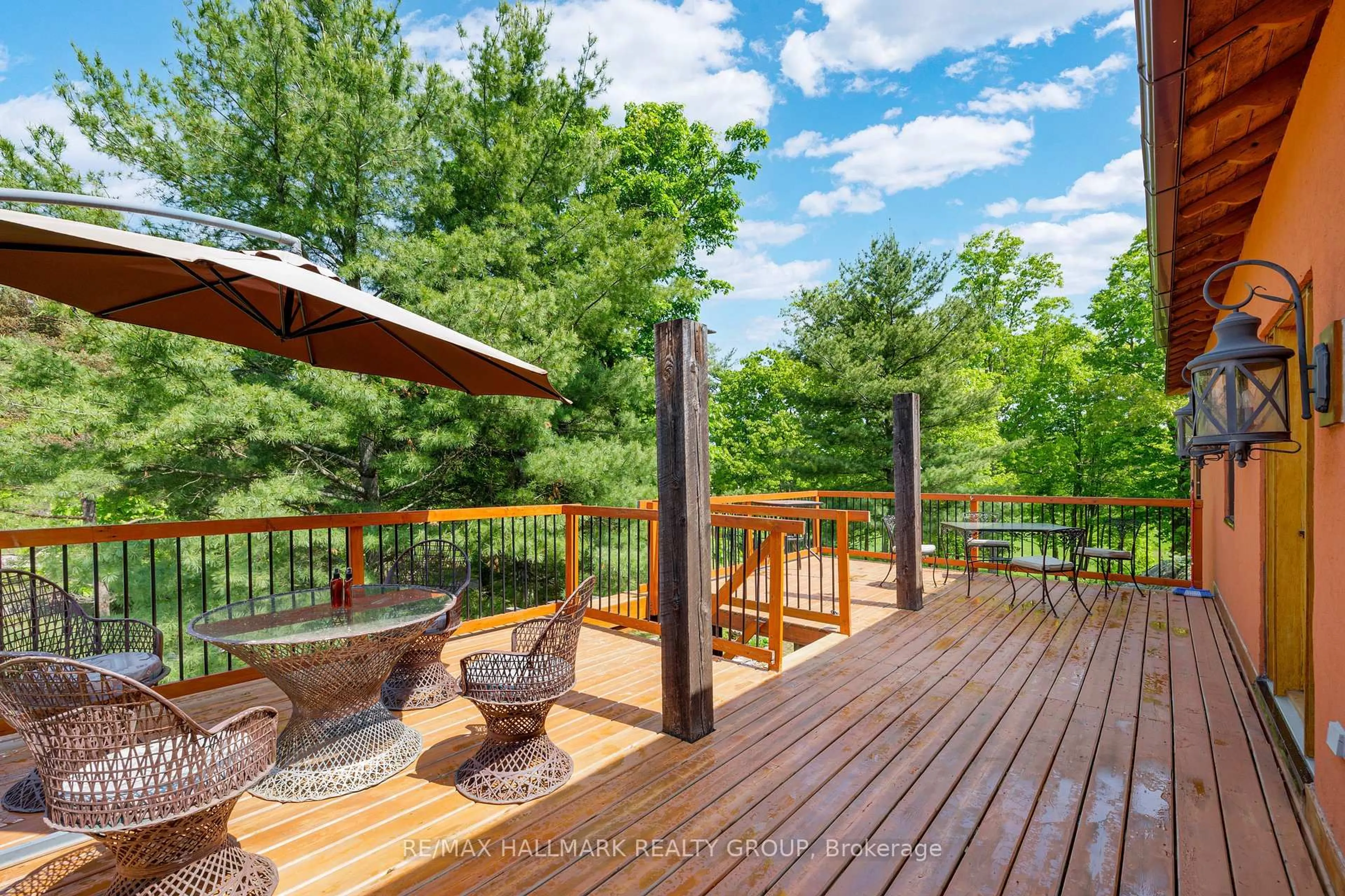 Patio, forest/trees view for 15 County Road 5 Rd, Front of Yonge Ontario K0E 1R0