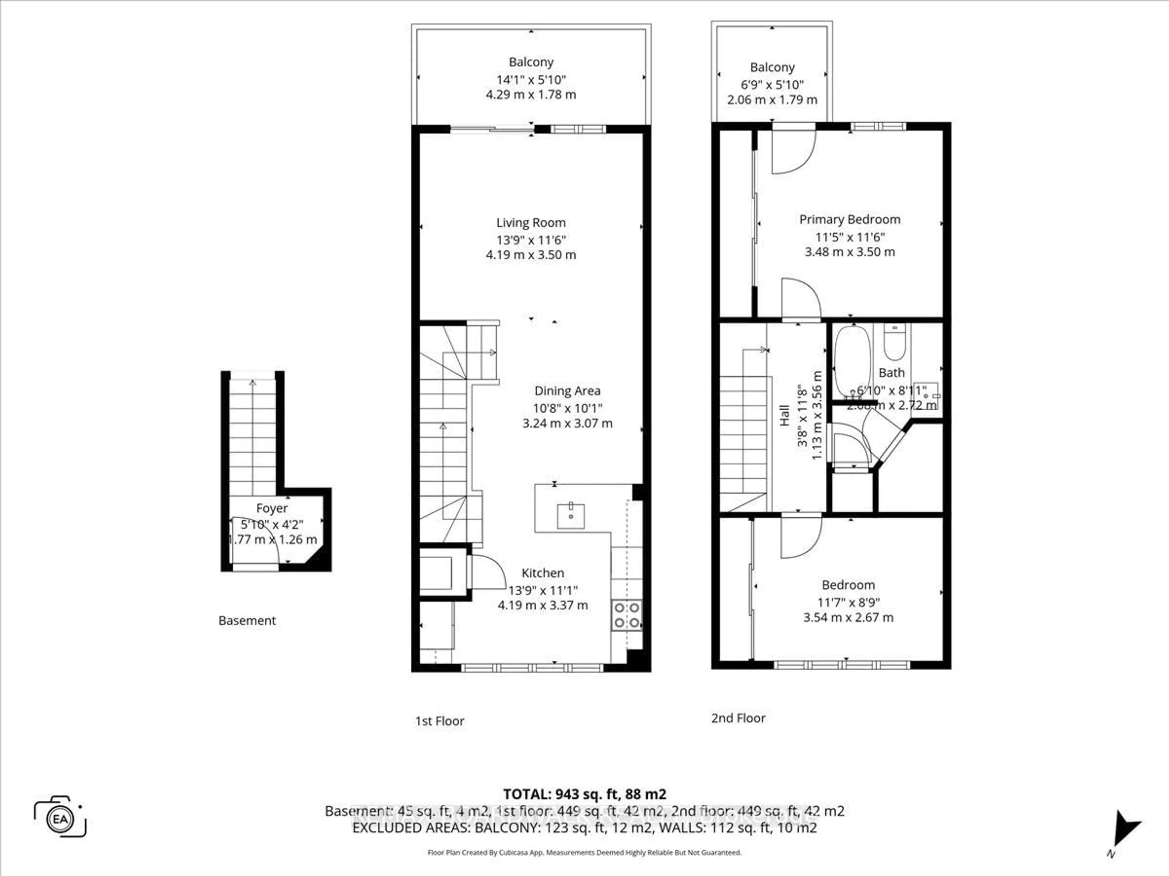 Floor plan for 154 Spruce St #G, Ottawa Ontario K1R 6P2
