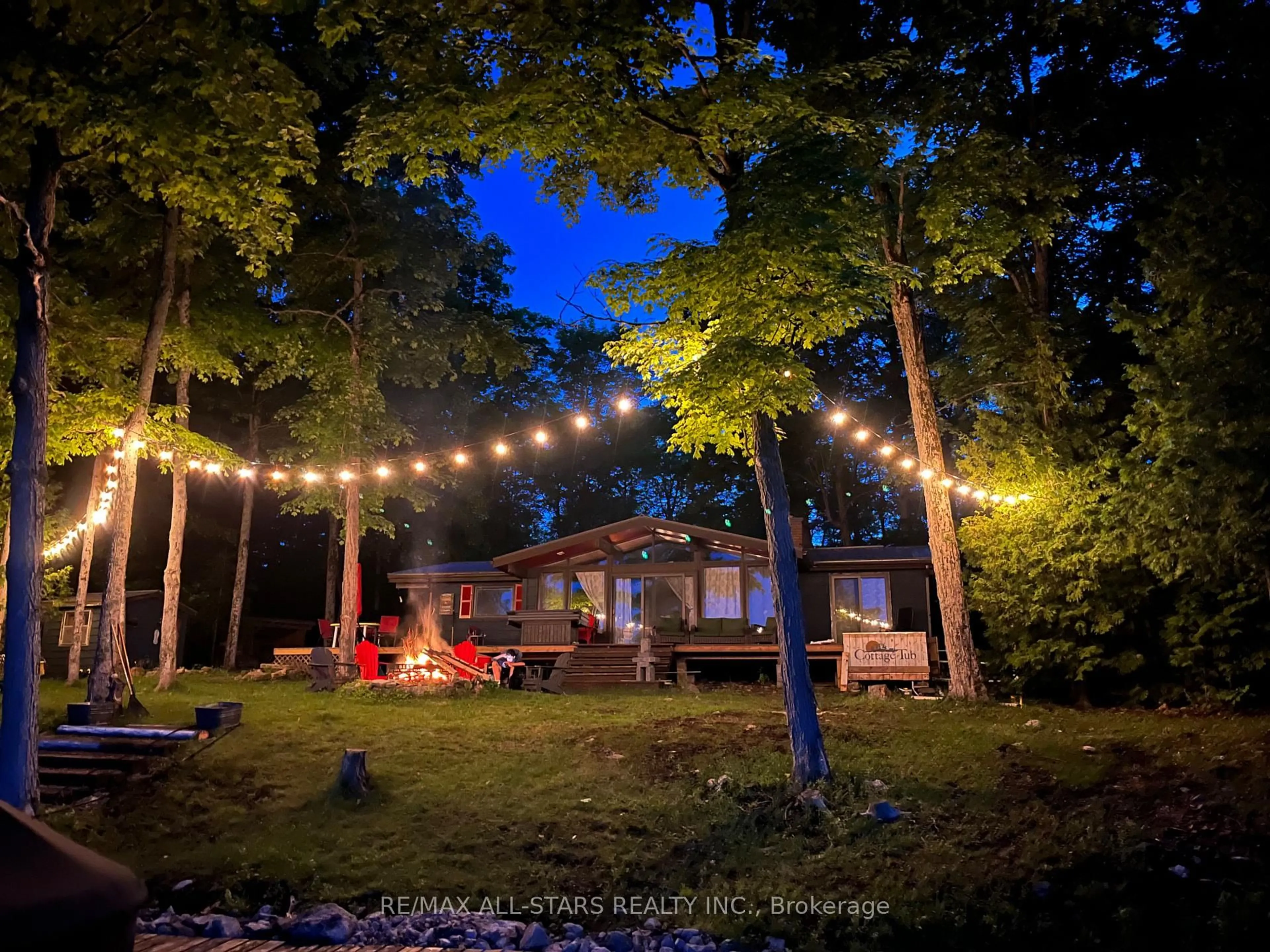 Patio, forest/trees view for 686 Grand Island Rd, Kawartha Lakes Ontario K6H 5R7