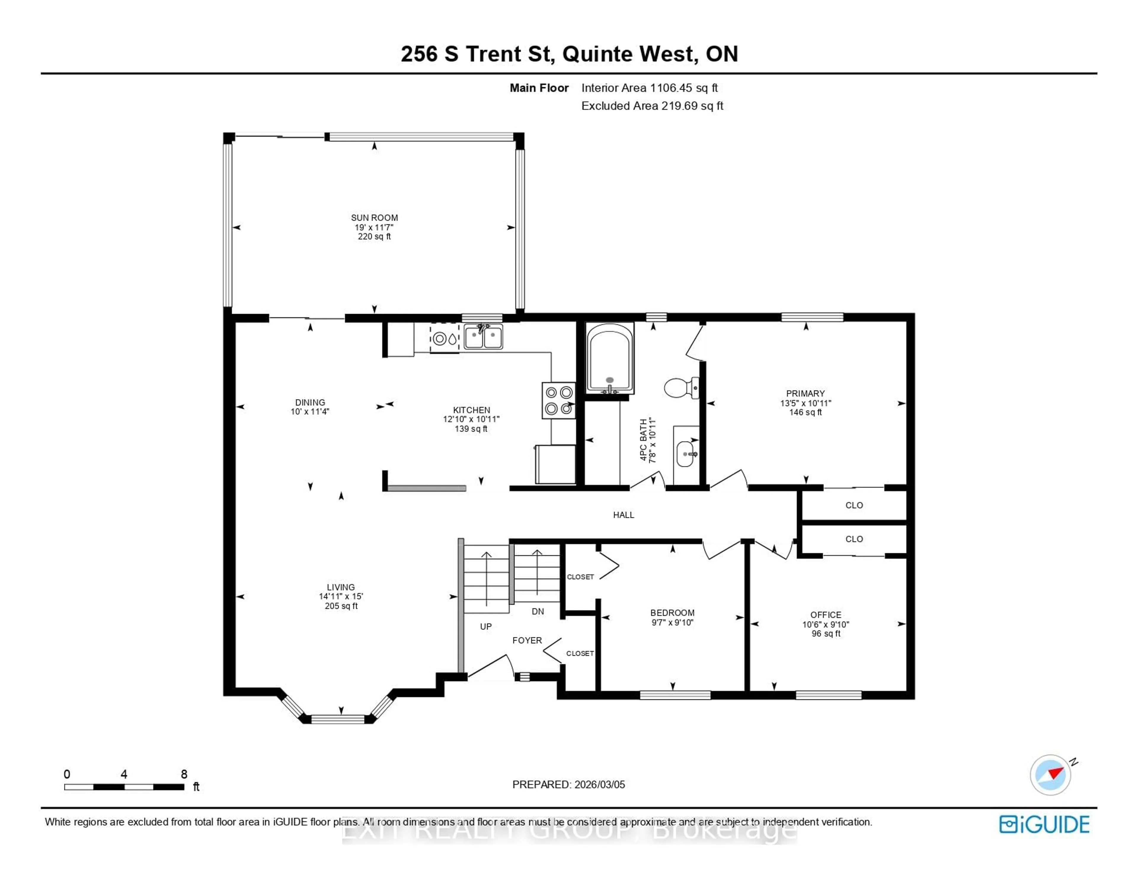 Floor plan for 256 South Trent St, Hastings Ontario K0K 2C0