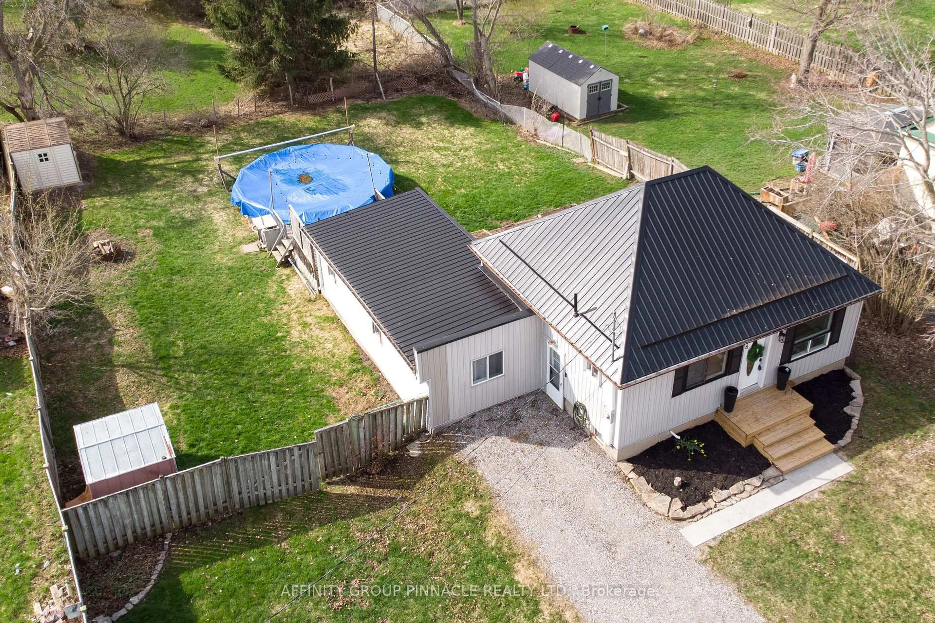 A pic from outside/outdoor area/front of a property/back of a property/a pic from drone, unknown for 8 Mary St, Kawartha Lakes Ontario K0L 2W0