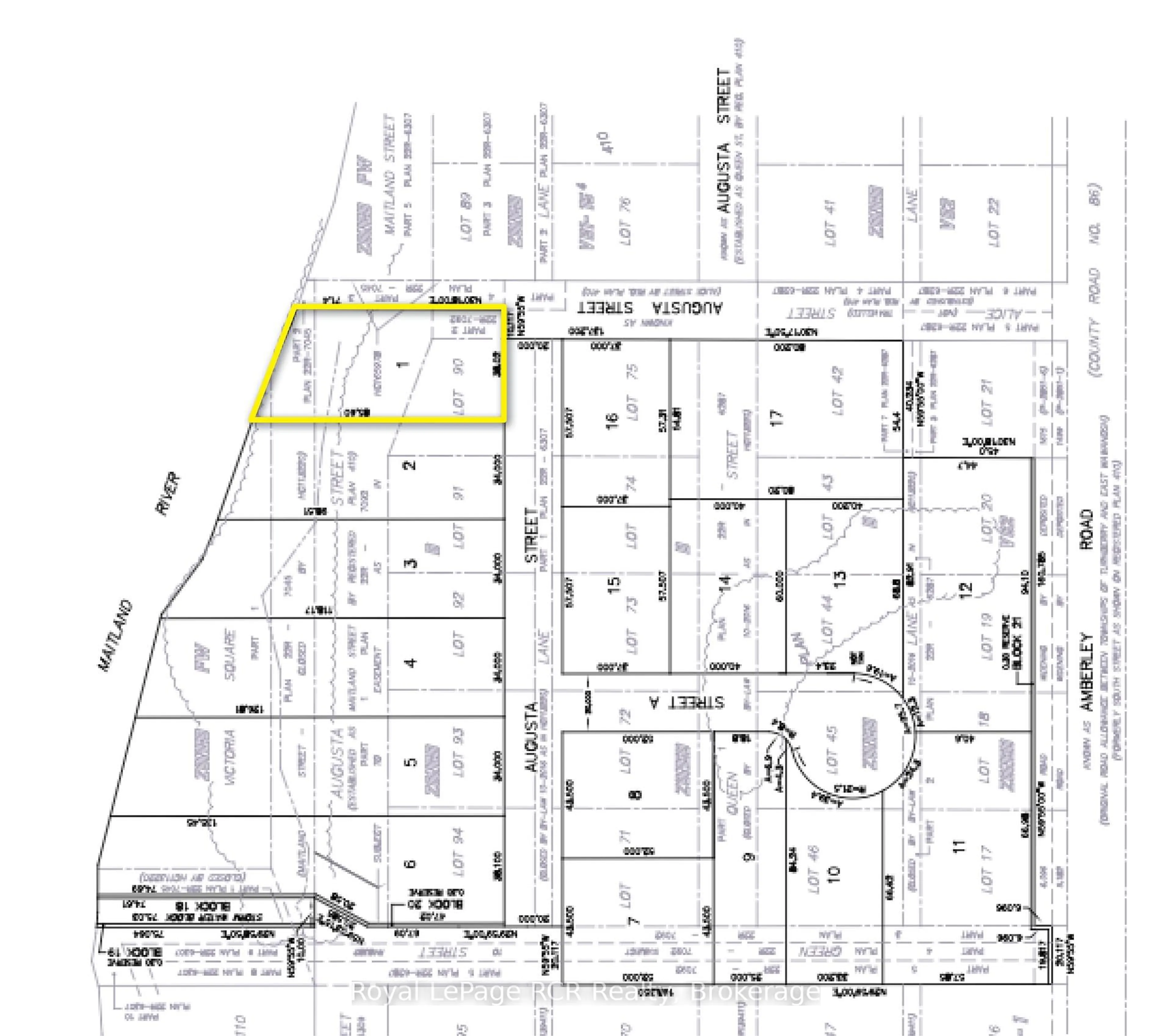 Floor plan for 0 Augusta St, North Huron Ontario N0G 2W0
