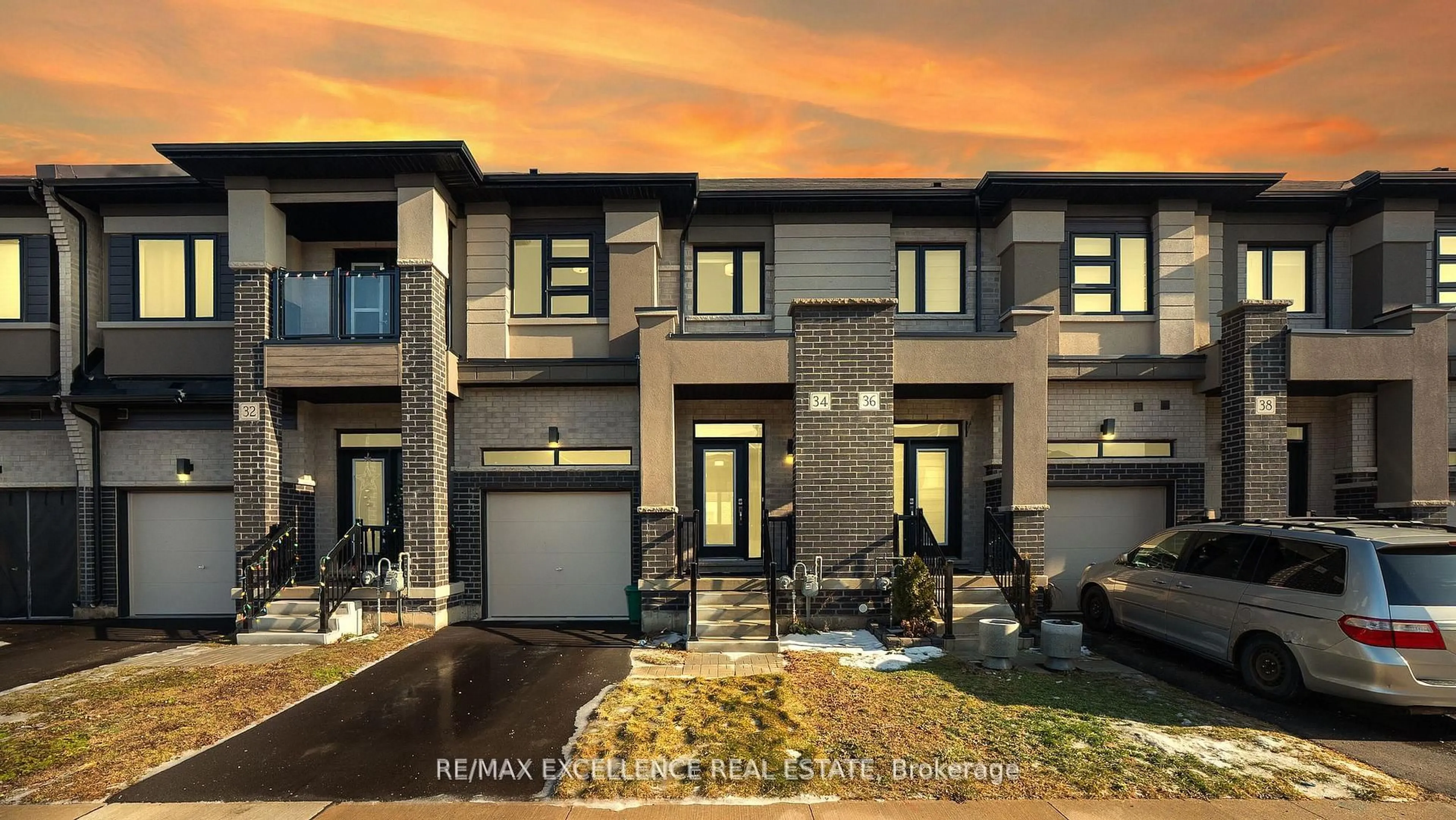 Home with brick exterior material, street for 34 Bowery Rd, Brantford Ontario N3V 0A9