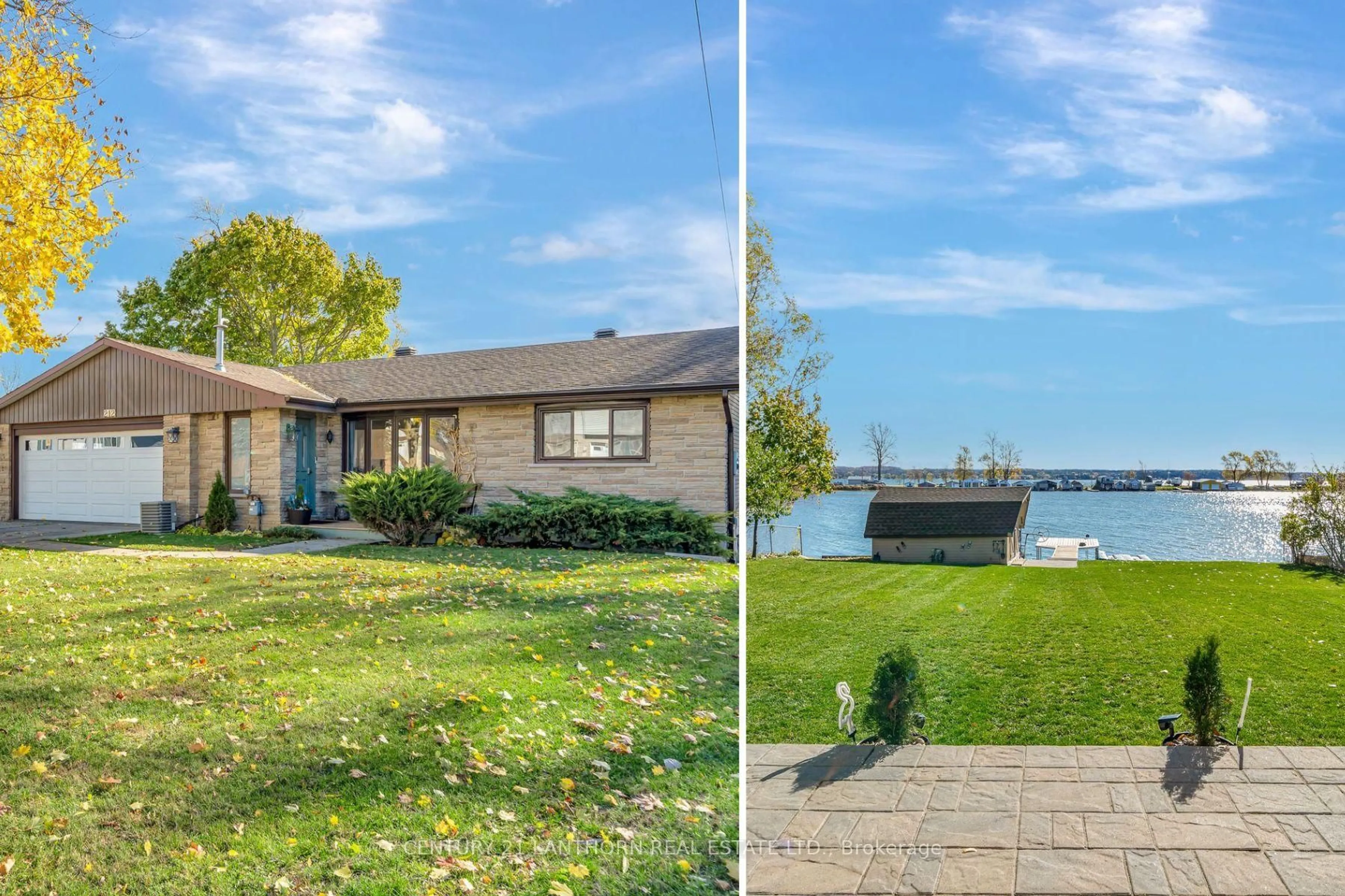 A pic from outside/outdoor area/front of a property/back of a property/a pic from drone, water/lake/river/ocean view for 212 Main St, Deseronto Ontario K0K 1X0