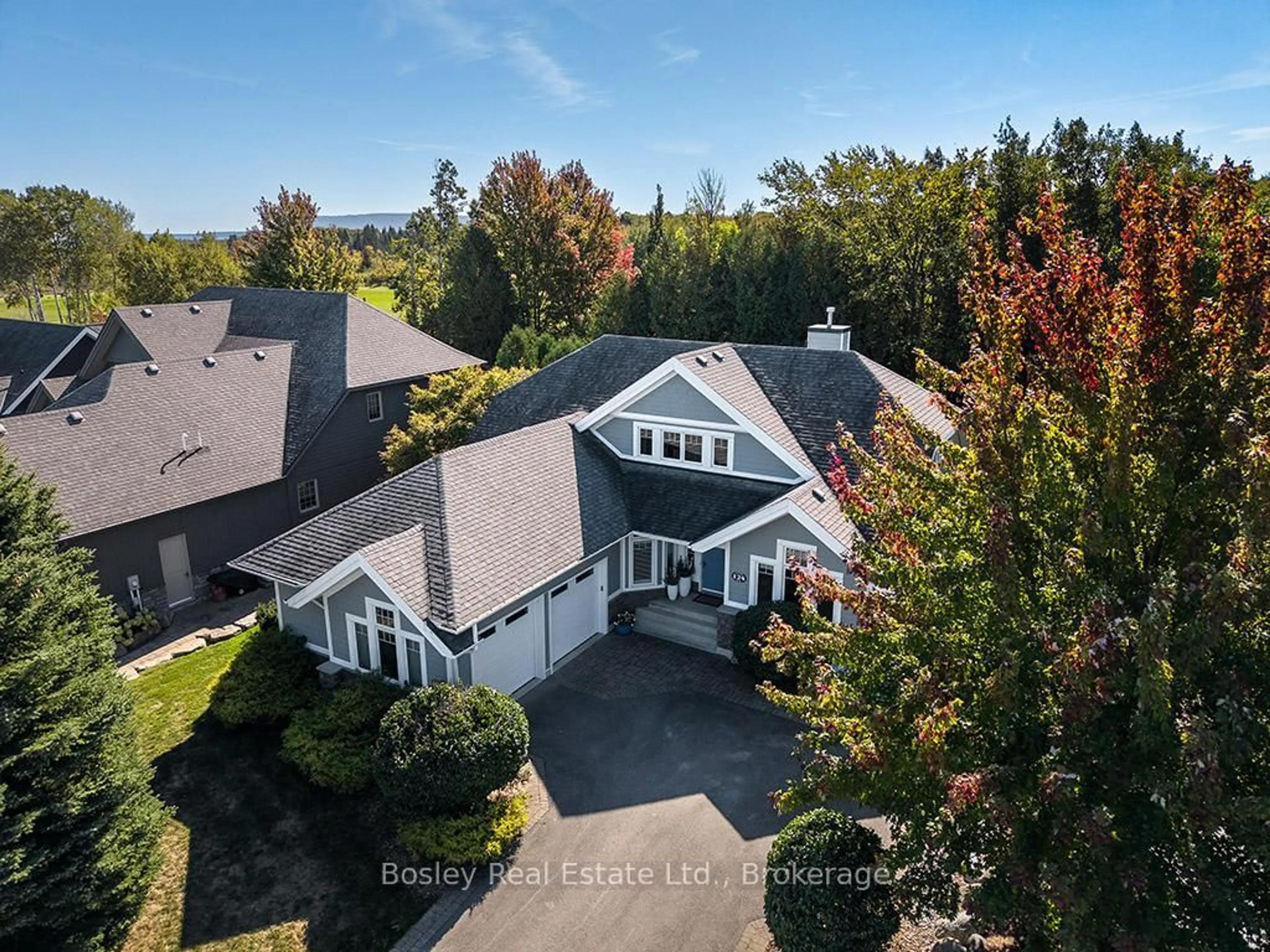 A pic from outside/outdoor area/front of a property/back of a property/a pic from drone, mountain view for 124 LANDRY Lane, Blue Mountains Ontario N0H 2P0