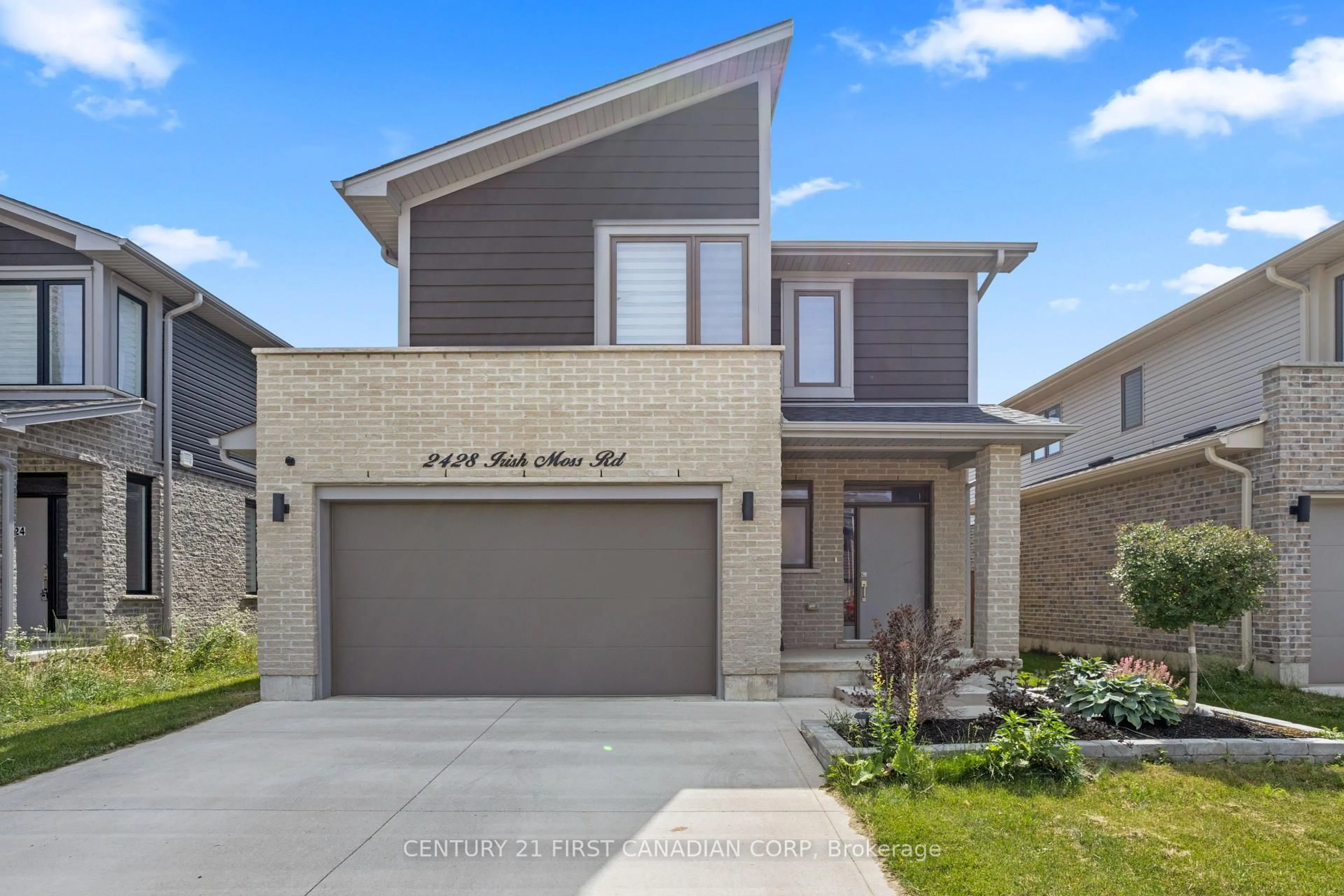 Home with brick exterior material, street for 2428 Irish Moss Rd, London South Ontario N6M 0H6