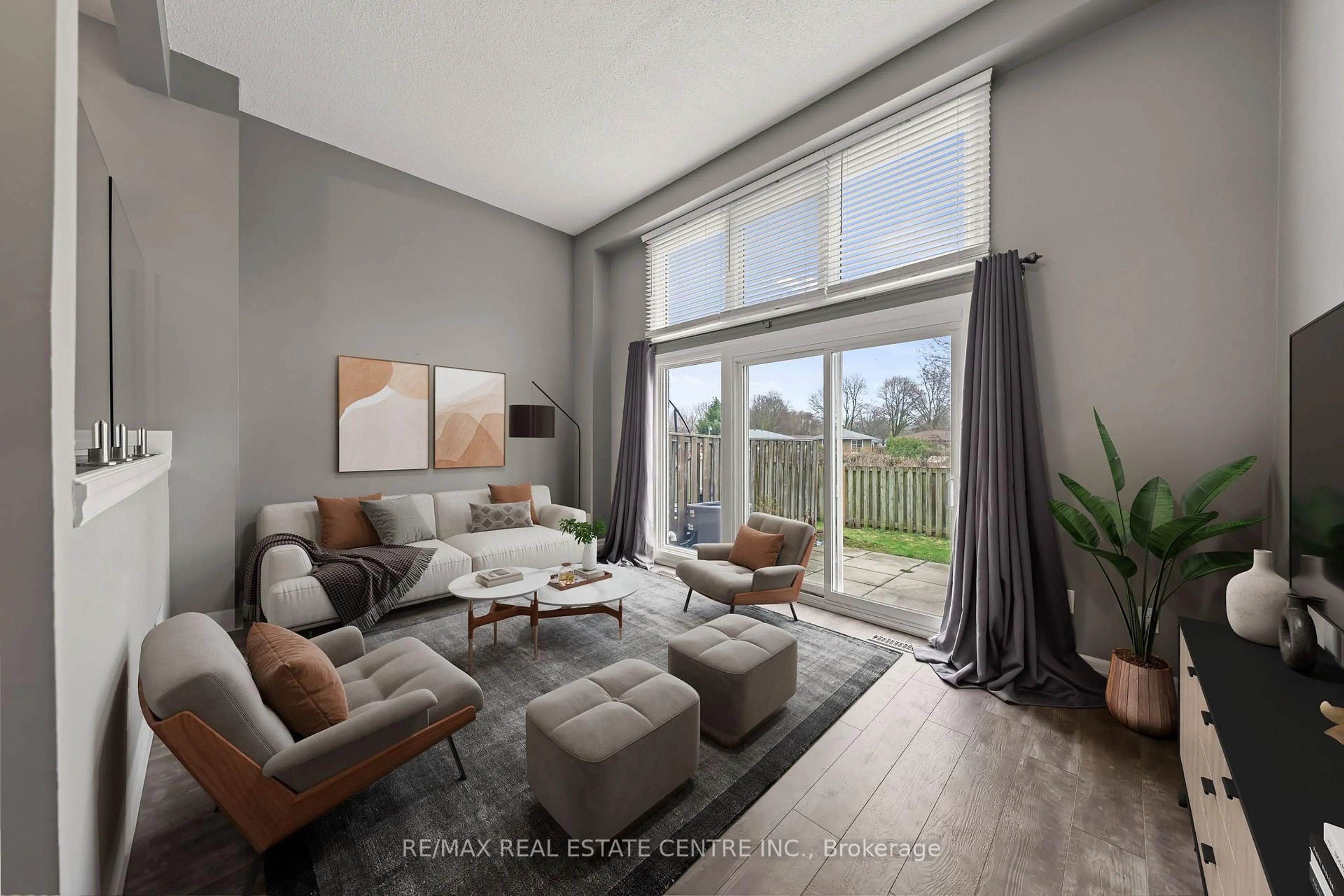 Living room with furniture, unknown for 230 Blair Rd #5, Cambridge Ontario N1S 2J8