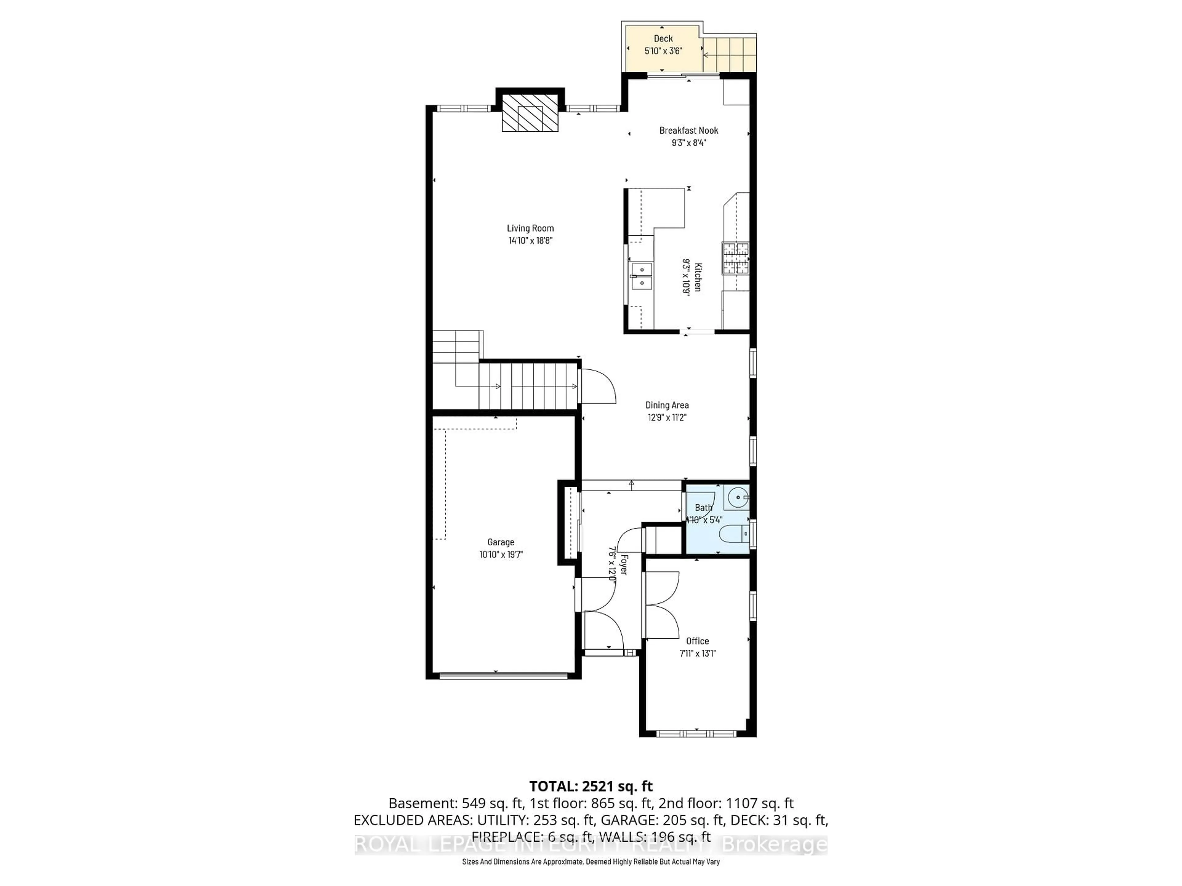 Floor plan for 27 Orange Blossom Private, Gloucester Ontario K1T 0M9