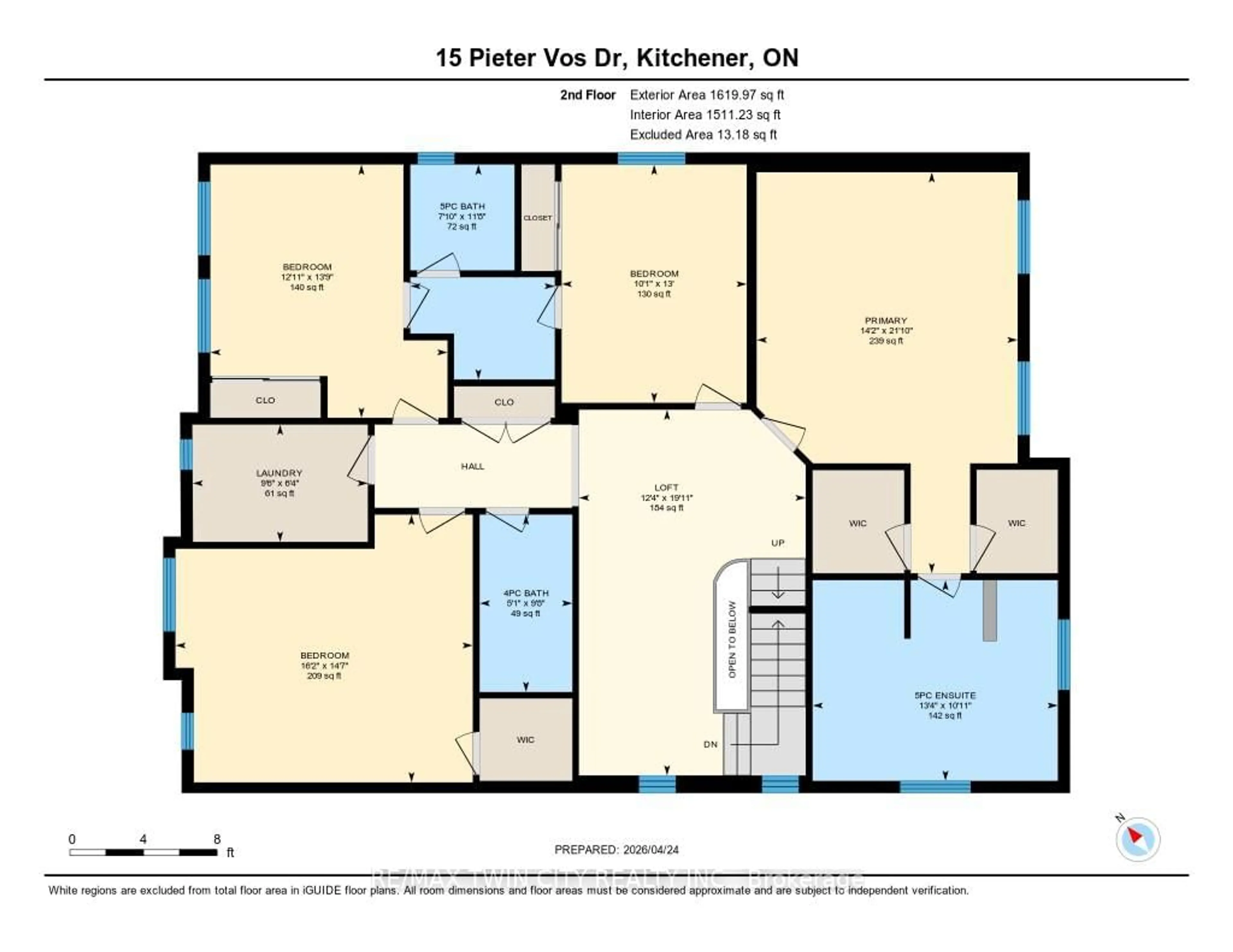Floor plan for 15 Pieter Vos Dr, Kitchener Ontario N2P 0G1