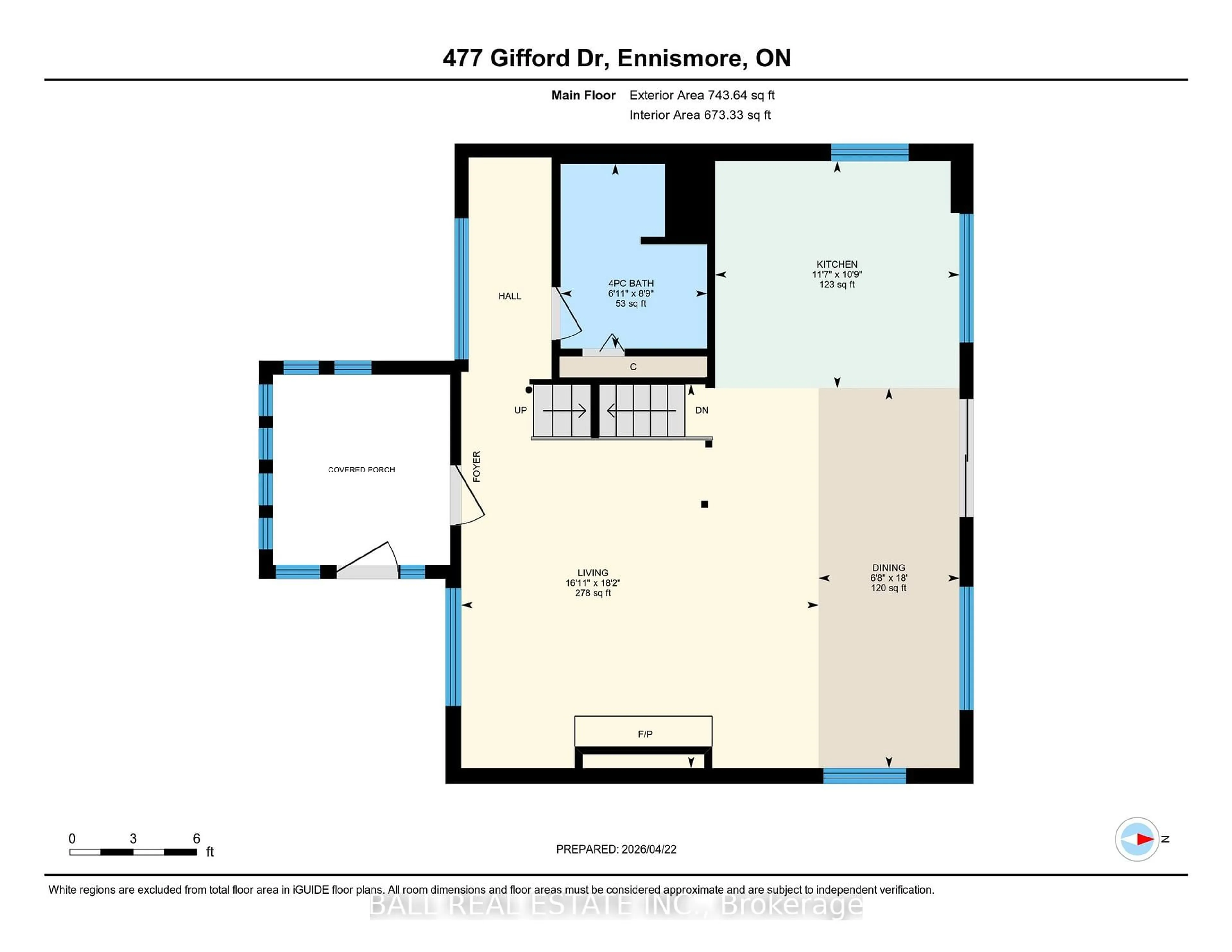 Floor plan for 477 Gifford Dr, Selwyn Ontario K0L 1T0