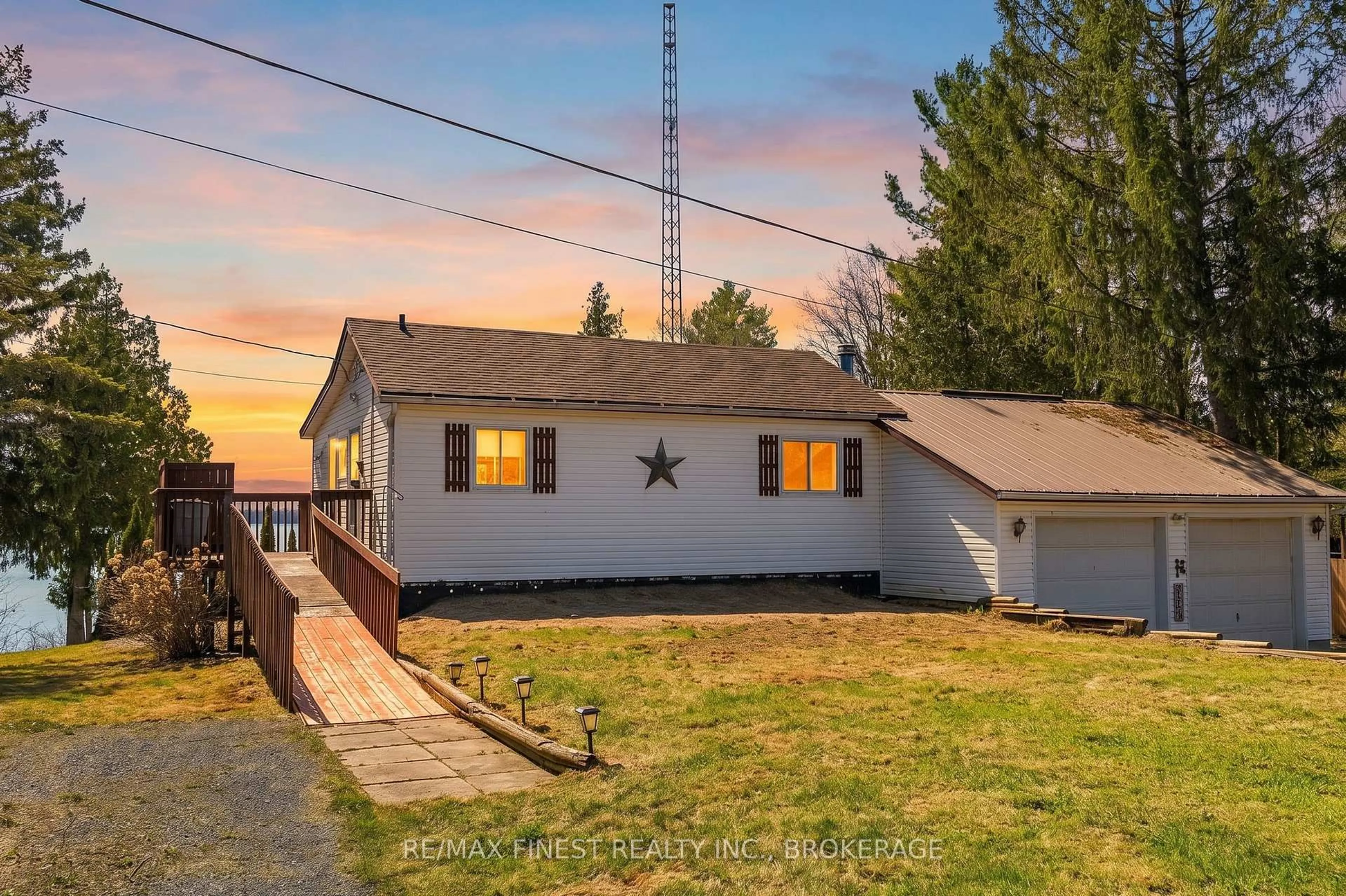 A pic from outside/outdoor area/front of a property/back of a property/a pic from drone, unknown for 520 Park Rd, Yarker Ontario K0K 3N0