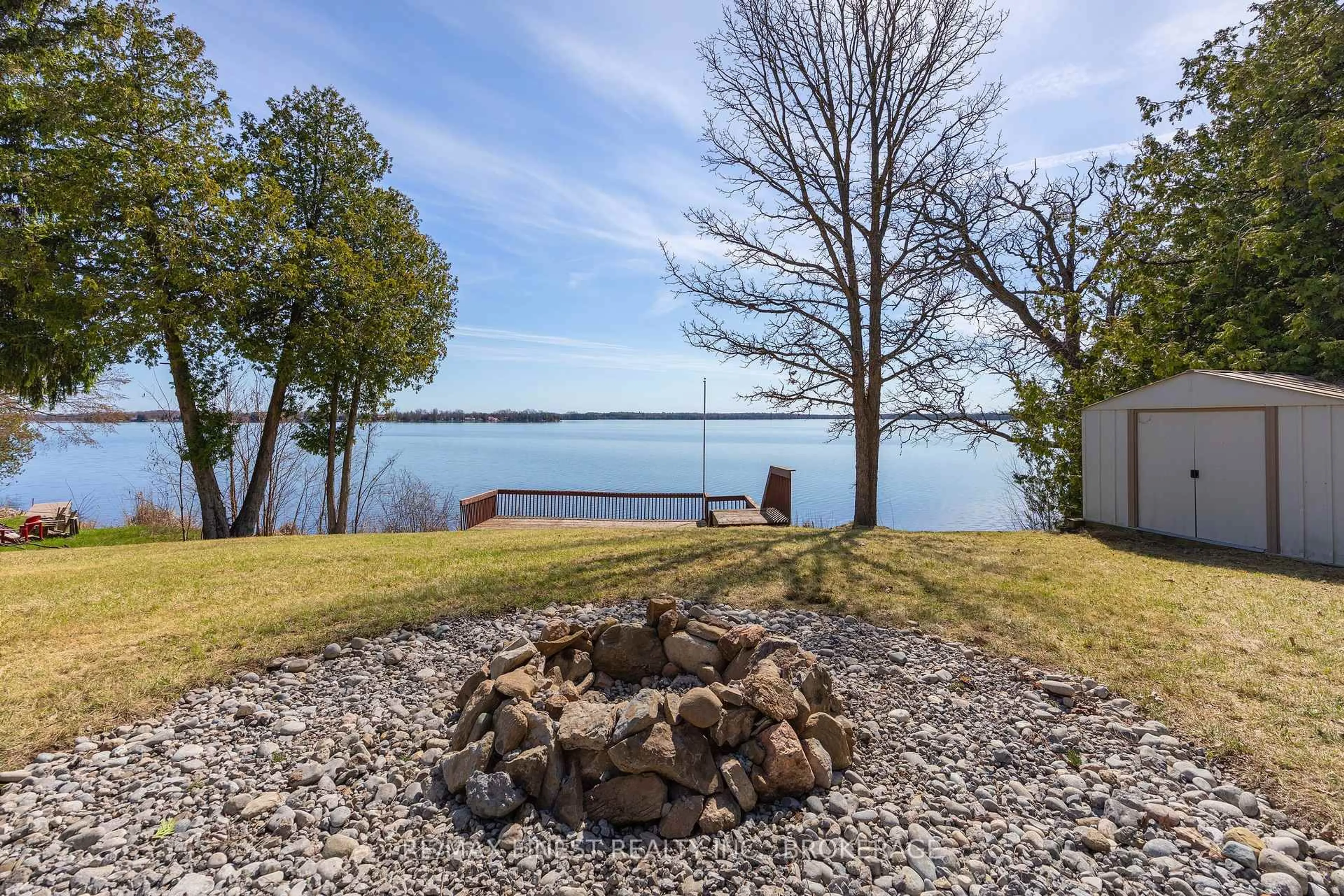 Patio, water/lake/river/ocean view for 520 Park Rd, Yarker Ontario K0K 3N0