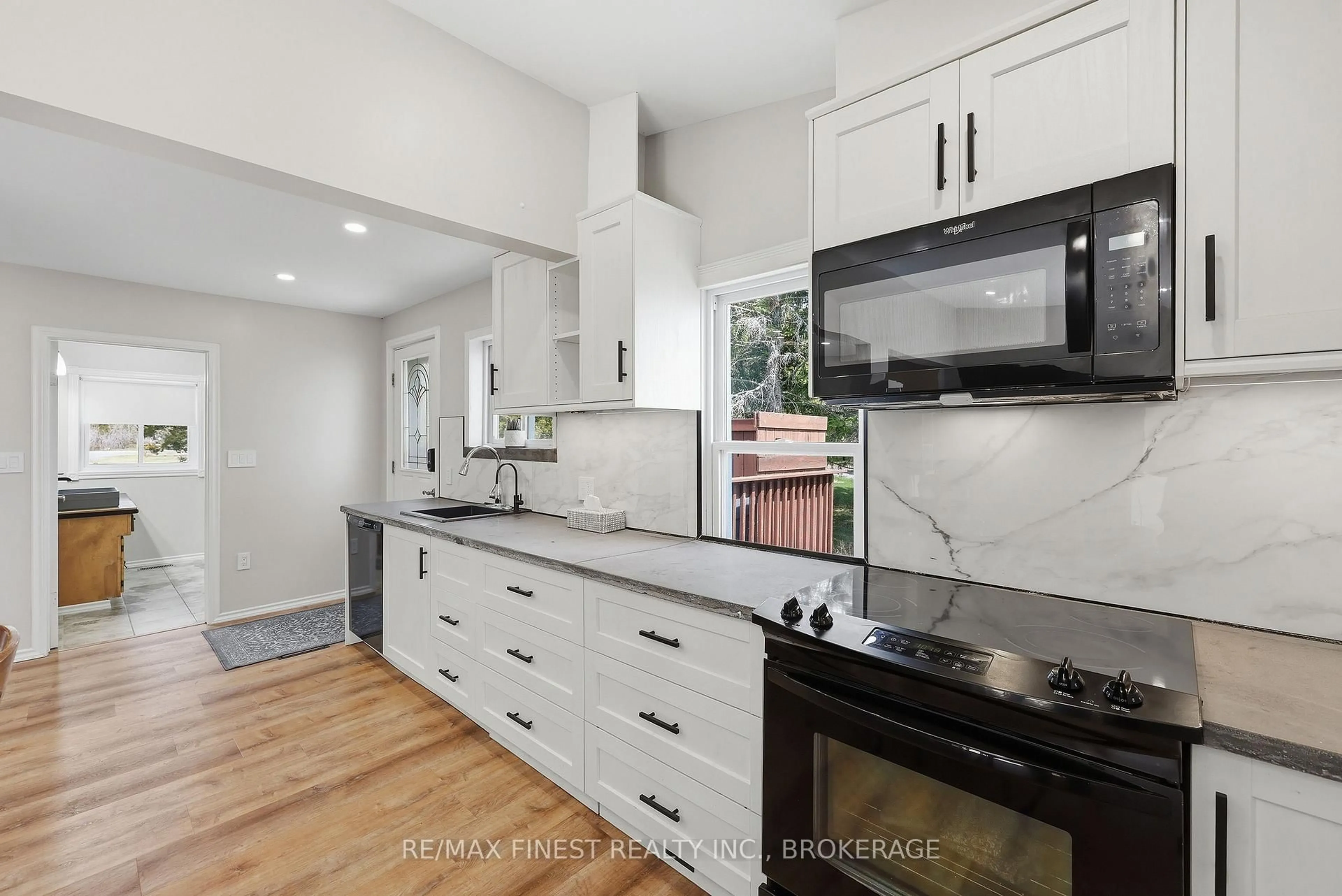 Open concept kitchen, ceramic/tile floor for 520 Park Rd, Yarker Ontario K0K 3N0