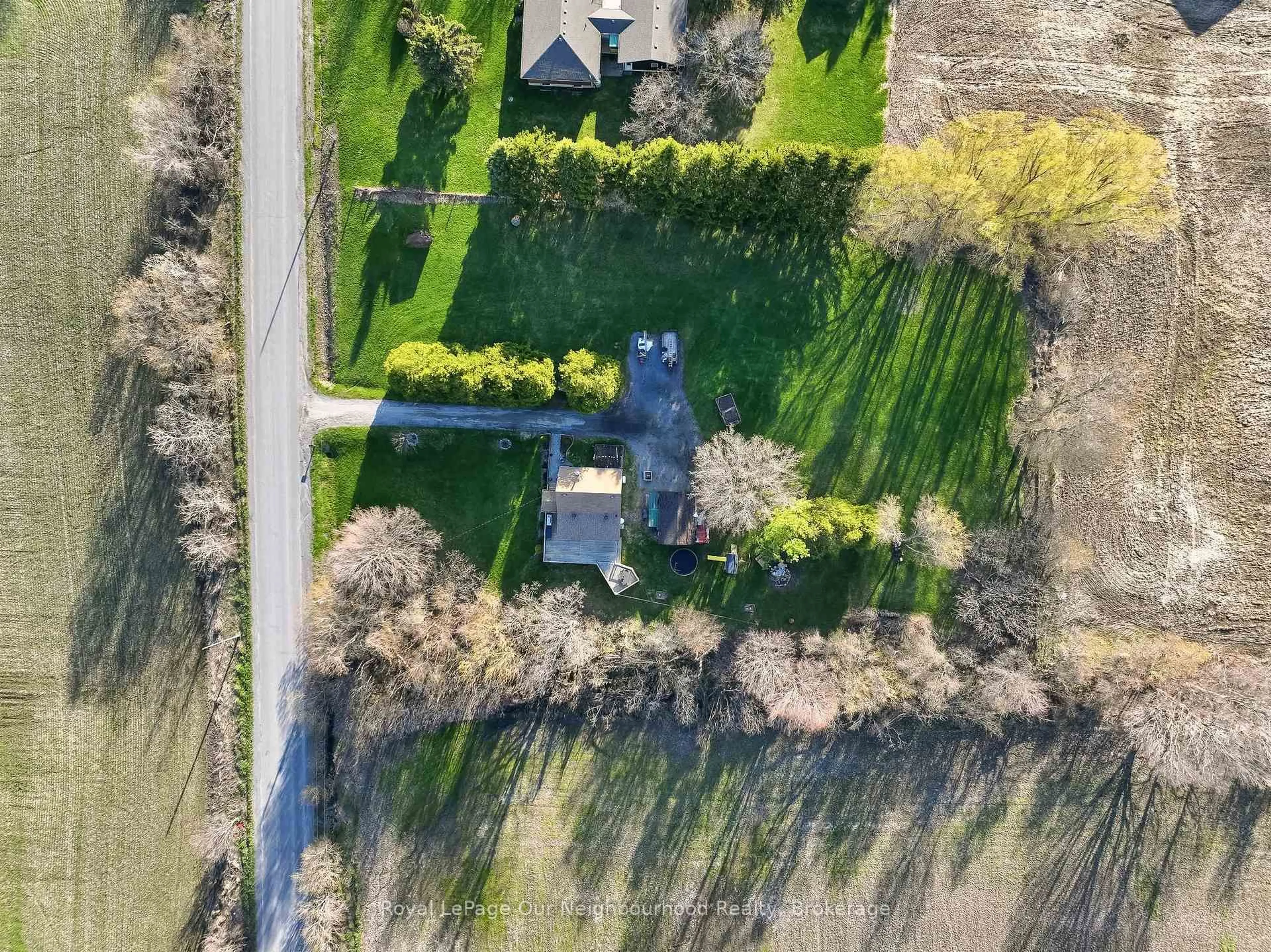 A pic from outside/outdoor area/front of a property/back of a property/a pic from drone, street for 14118 Telephone Rd, Cramahe Ontario K0K 1S0