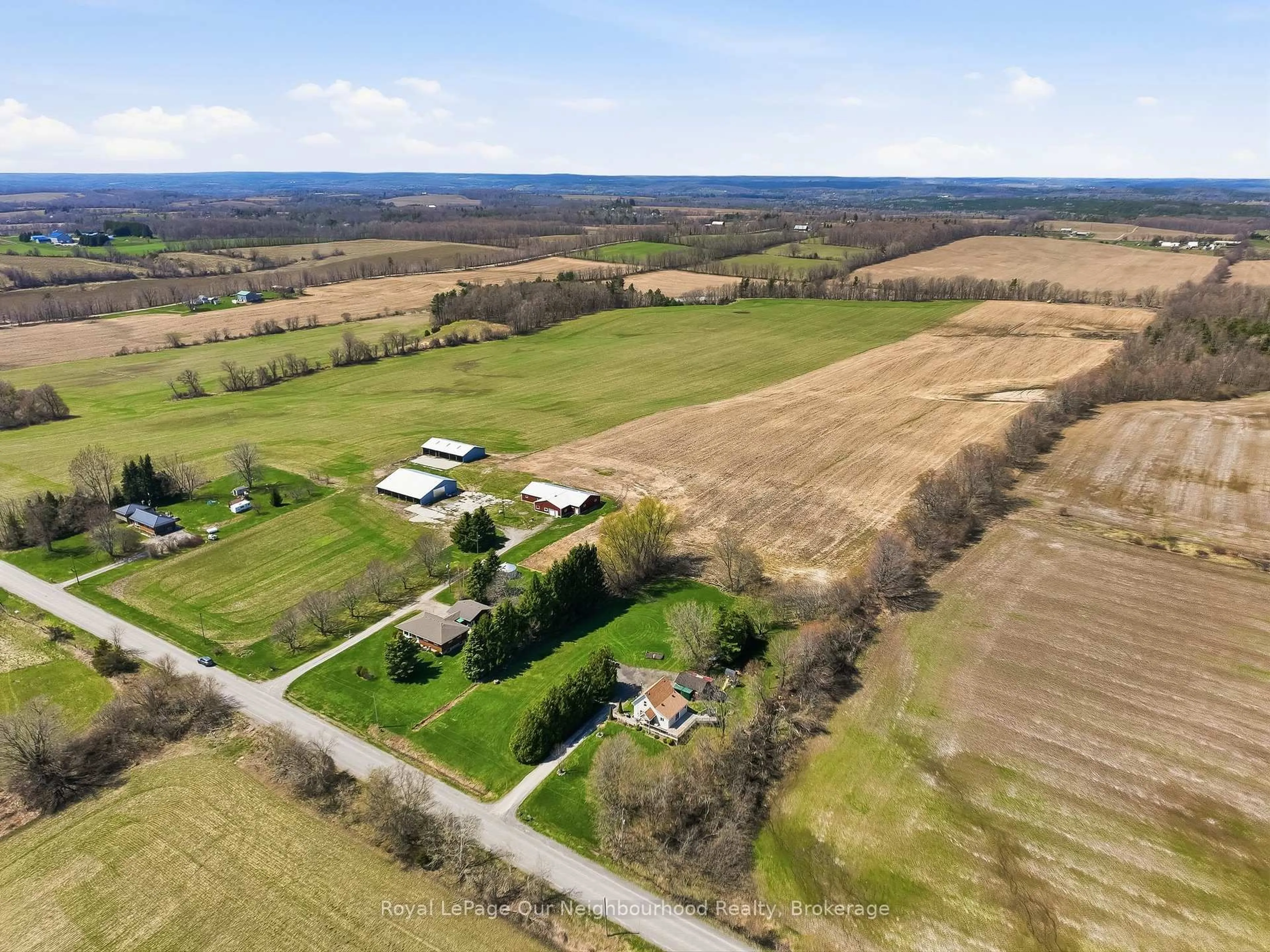 A pic from outside/outdoor area/front of a property/back of a property/a pic from drone, unknown for 14118 Telephone Rd, Cramahe Ontario K0K 1S0