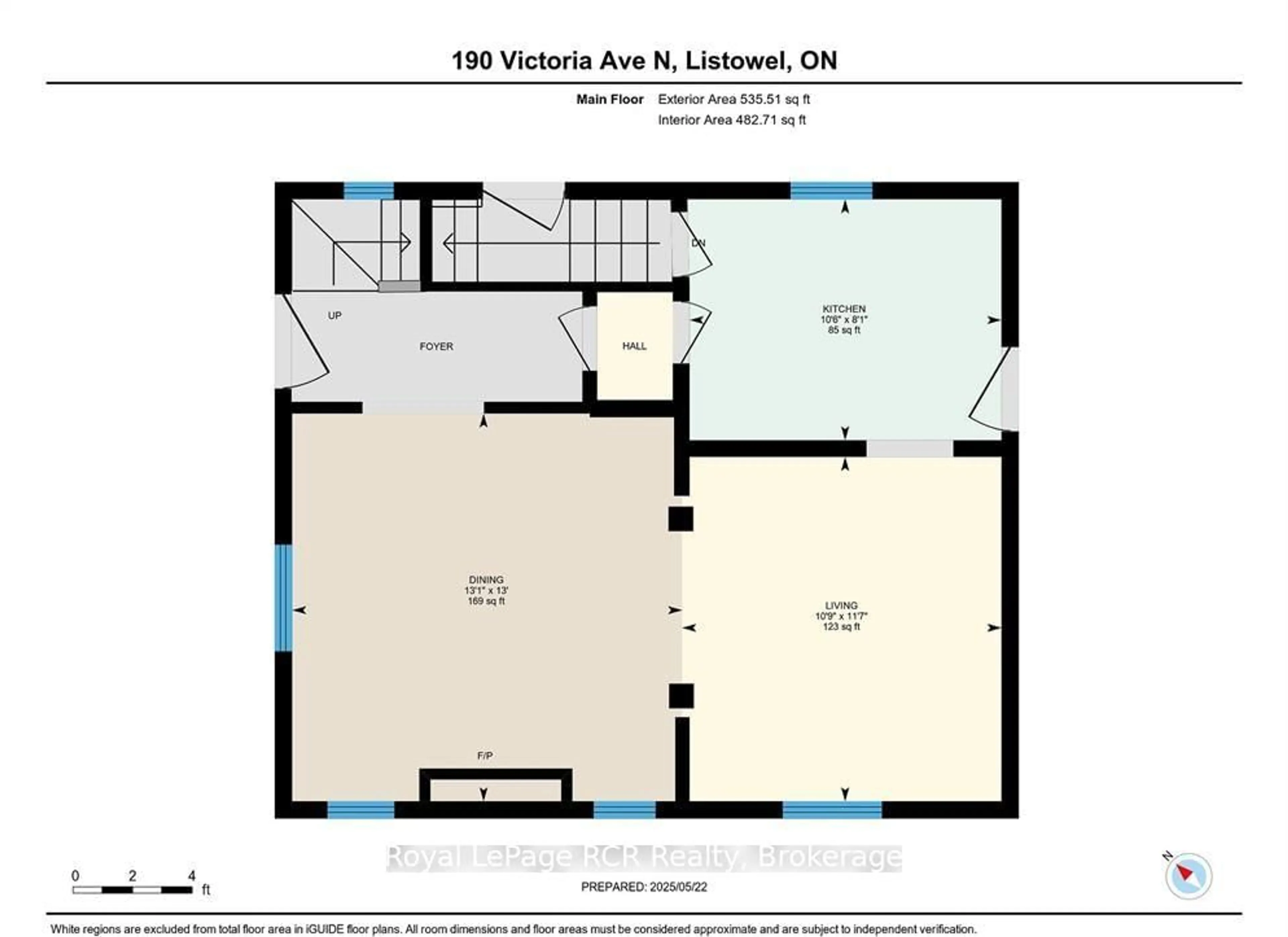 Floor plan for 190 Victoria Ave, North Perth Ontario N4W 1S6