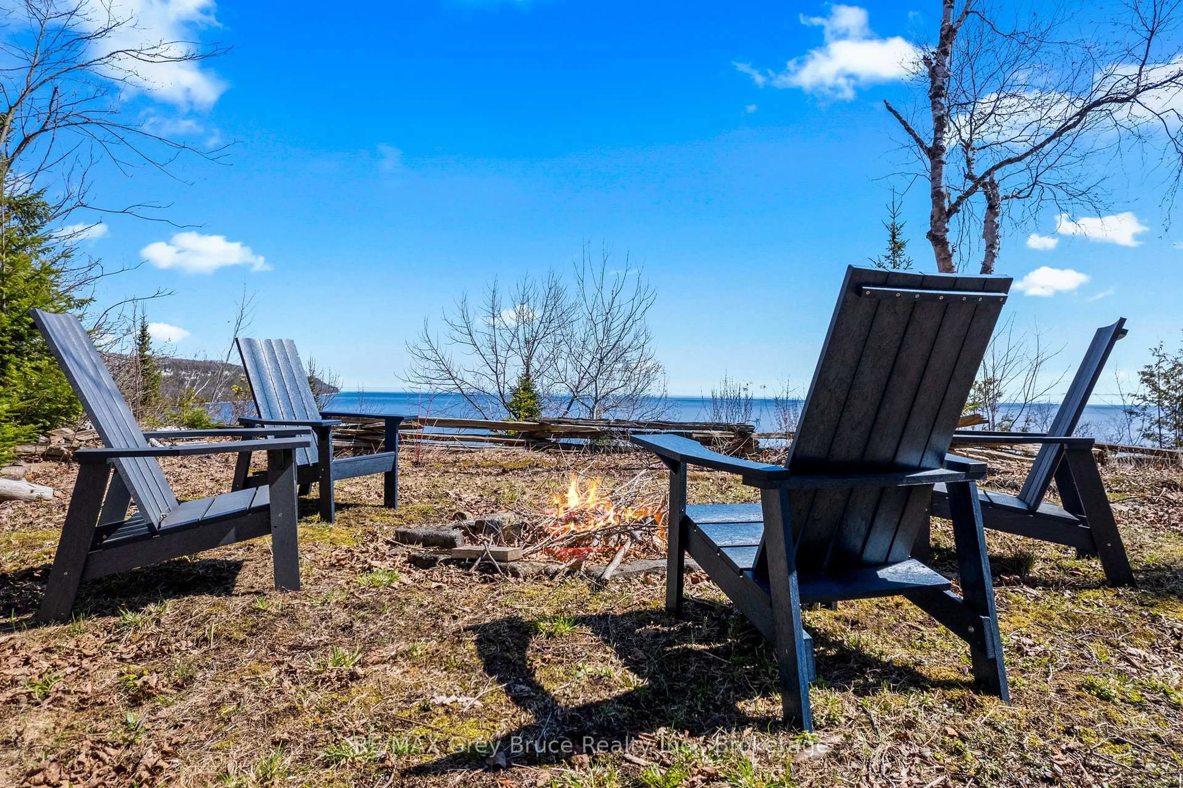 Patio, water/lake/river/ocean view for 126 McKague Rd, Northern Bruce Peninsula Ontario N0H 1W0