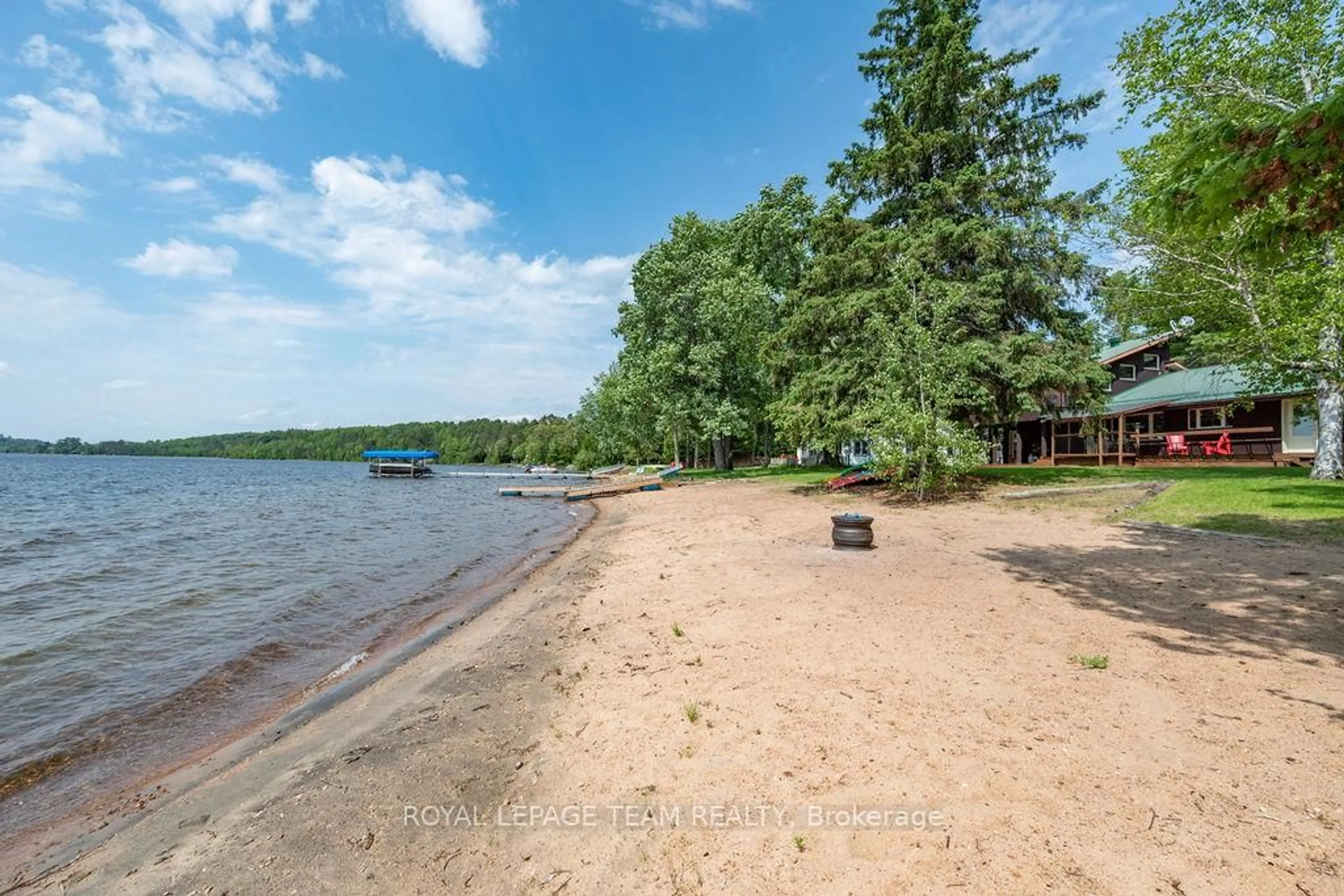 Patio, water/lake/river/ocean view for 42165 Combermere Rd, Barry's Bay Ontario K0J 1B0