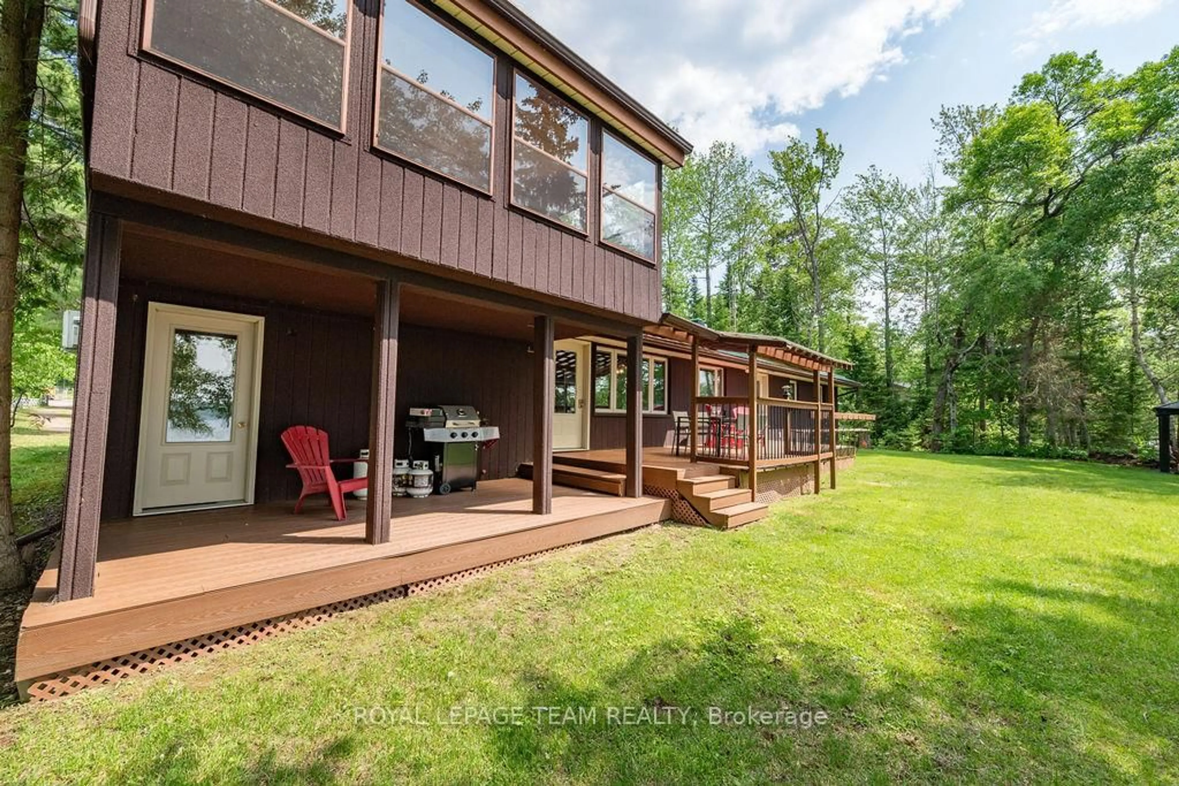 Patio, water/lake/river/ocean view for 42165 Combermere Rd, Barry's Bay Ontario K0J 1B0
