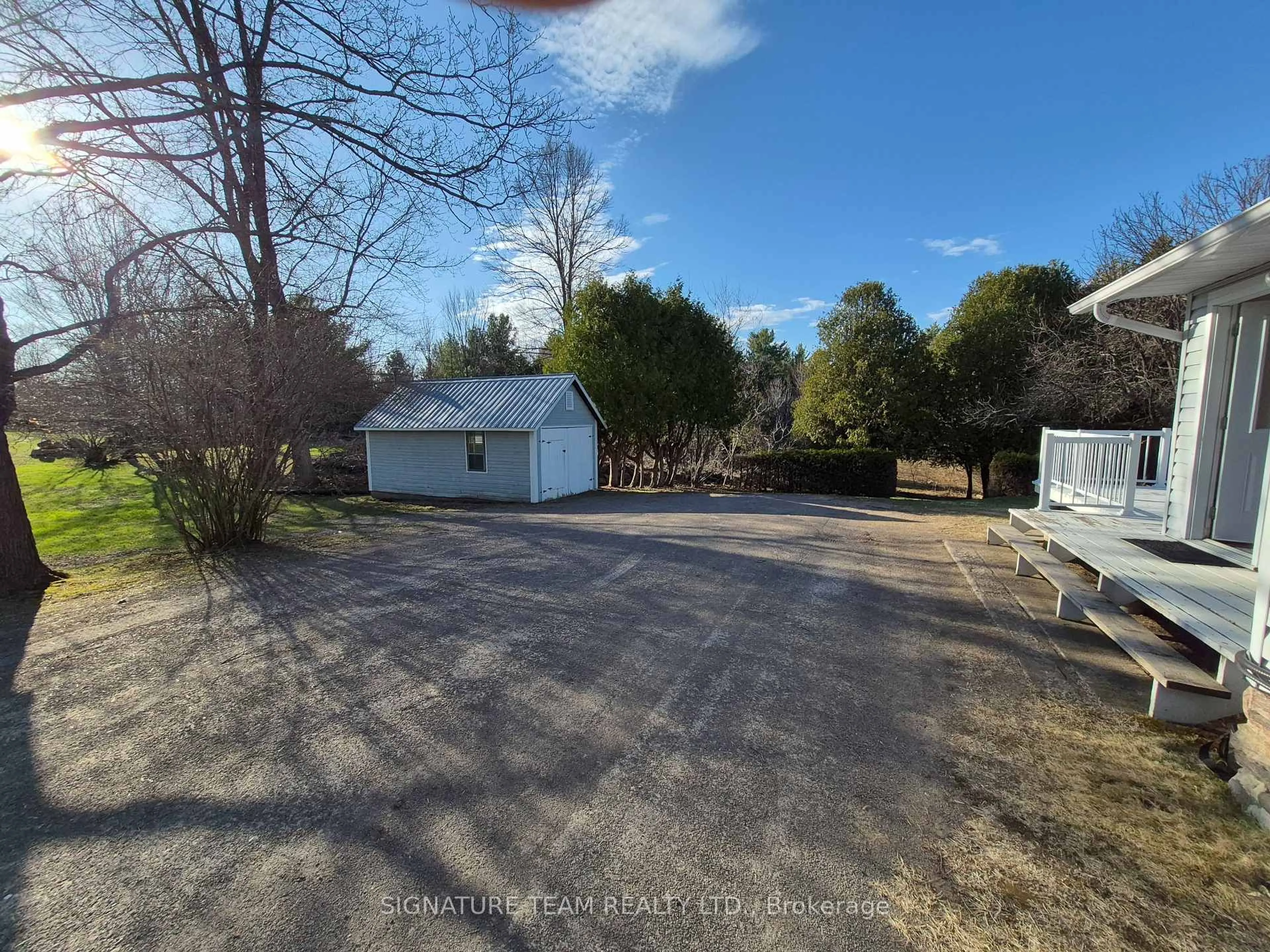 A pic from outside/outdoor area/front of a property/back of a property/a pic from drone, street for 1208 Augsburg Rd, Eganville Ontario K0J 1T0