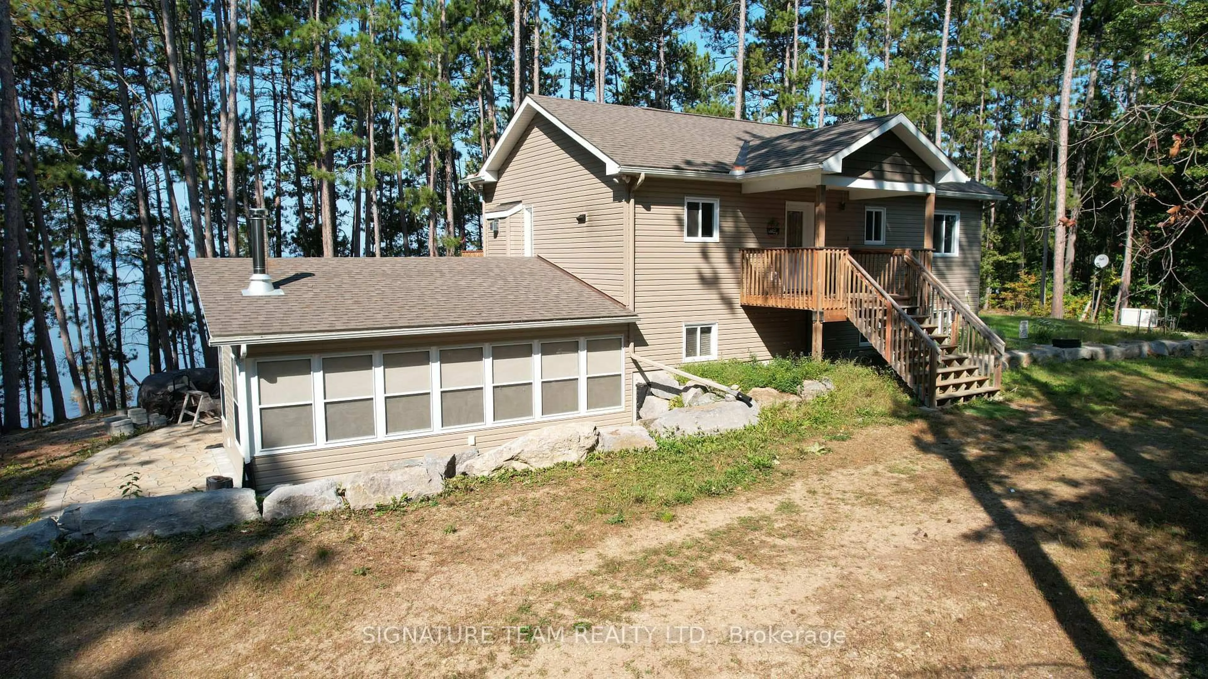 A pic from outside/outdoor area/front of a property/back of a property/a pic from drone, unknown for 1796 C Round Lake Rd, Killaloe Ontario K0J 2A0