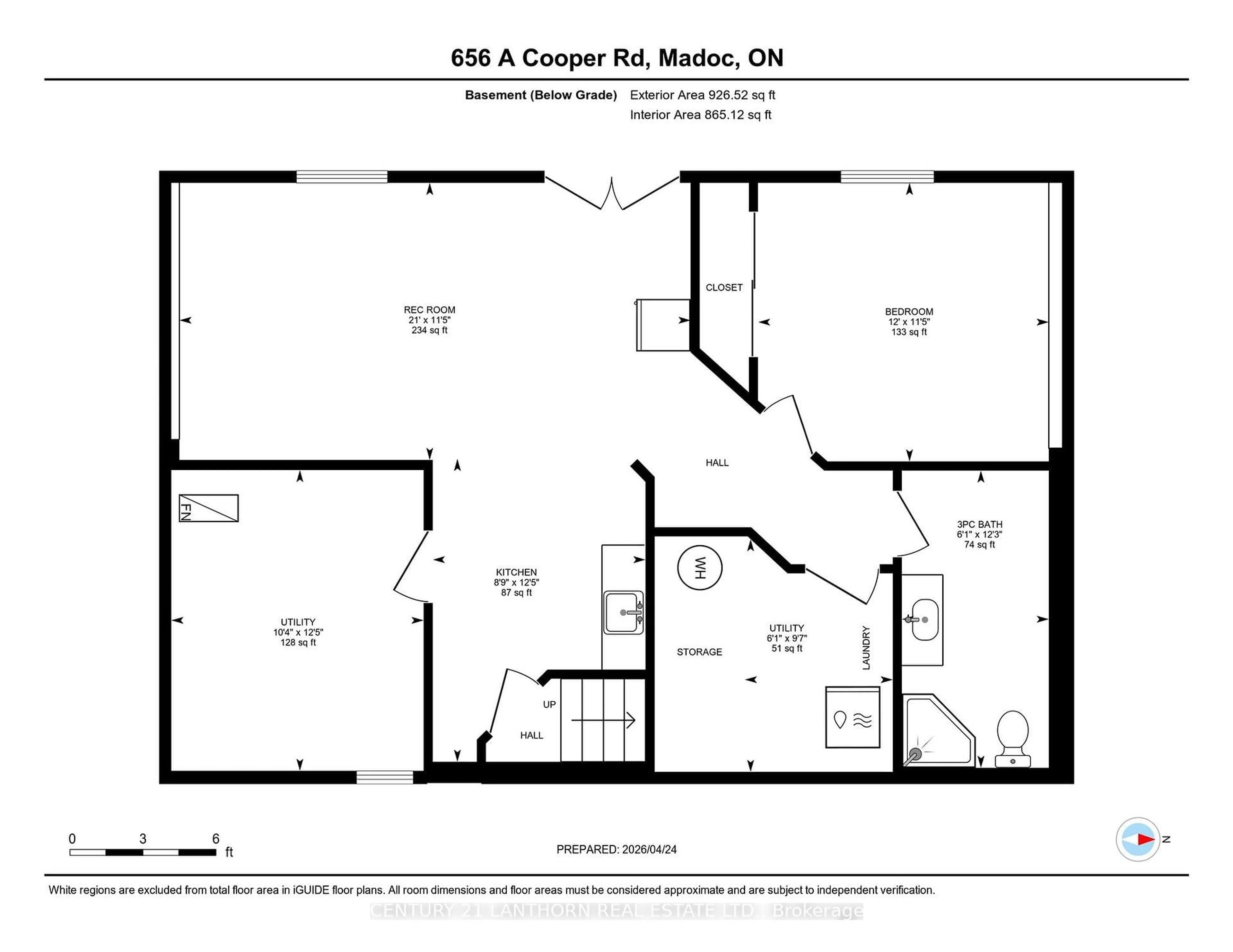 Floor plan for 656 A Cooper Rd, Madoc Ontario K0K 2K0