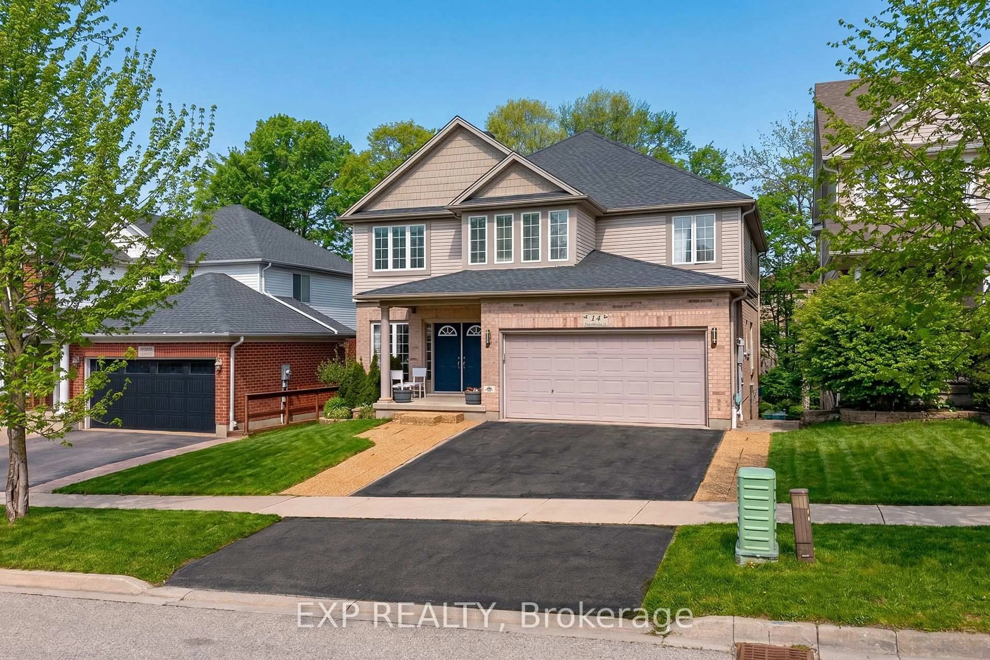 Home with brick exterior material, street for 14 Hearthbridge St, Kitchener Ontario N2R 1L5