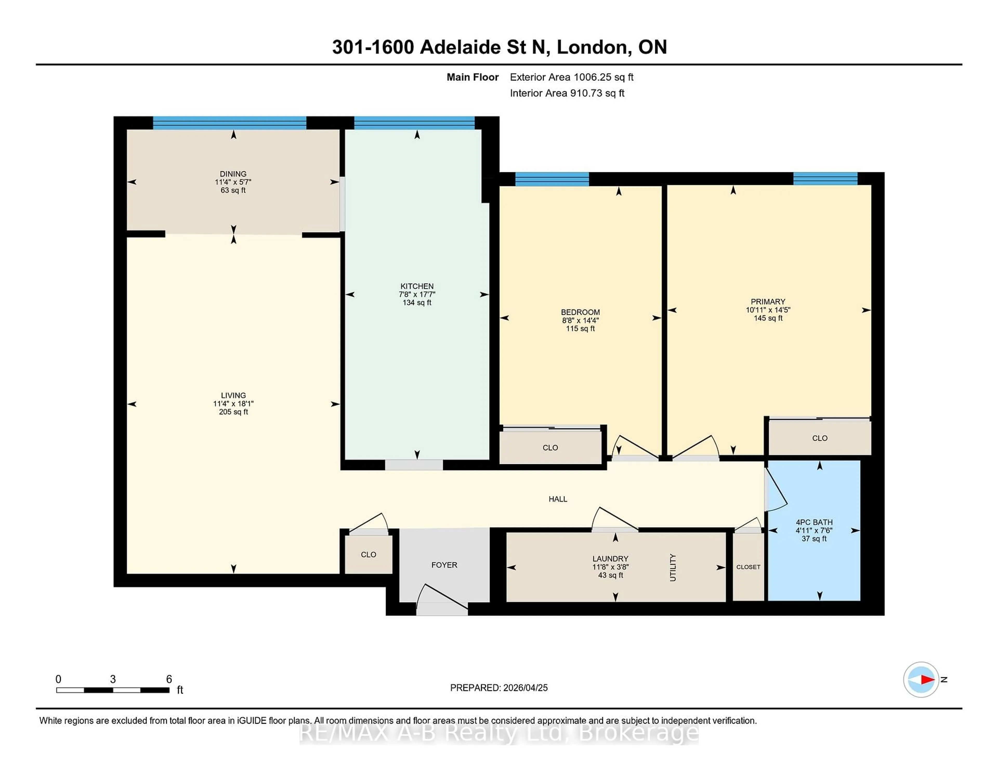 Floor plan for 1600 Adelaide St #301, London North Ontario N5X 3H6