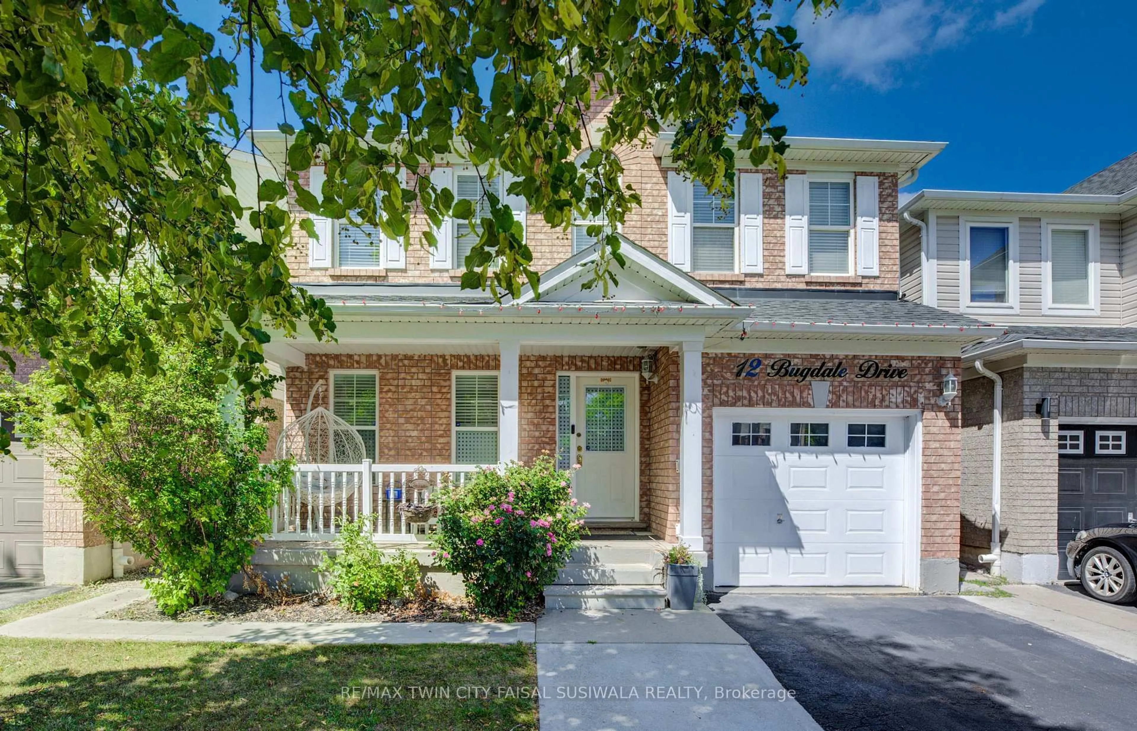 Home with brick exterior material, street for 12 Bugdale Dr, Cambridge Ontario N1T 2K2