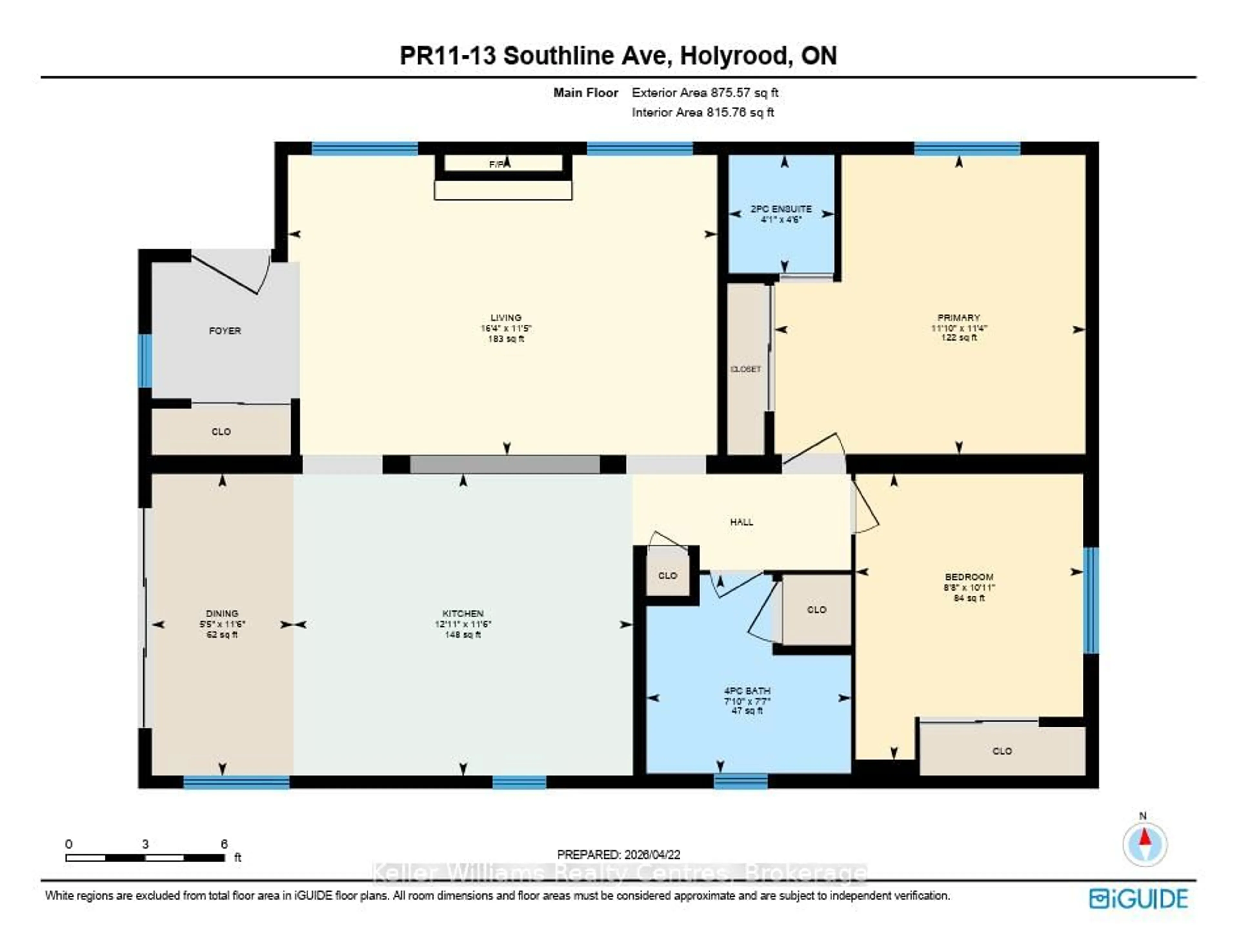 Floor plan for 13 Southline Ave #PR11, Huron-Kinloss Ontario N2Z 2X5