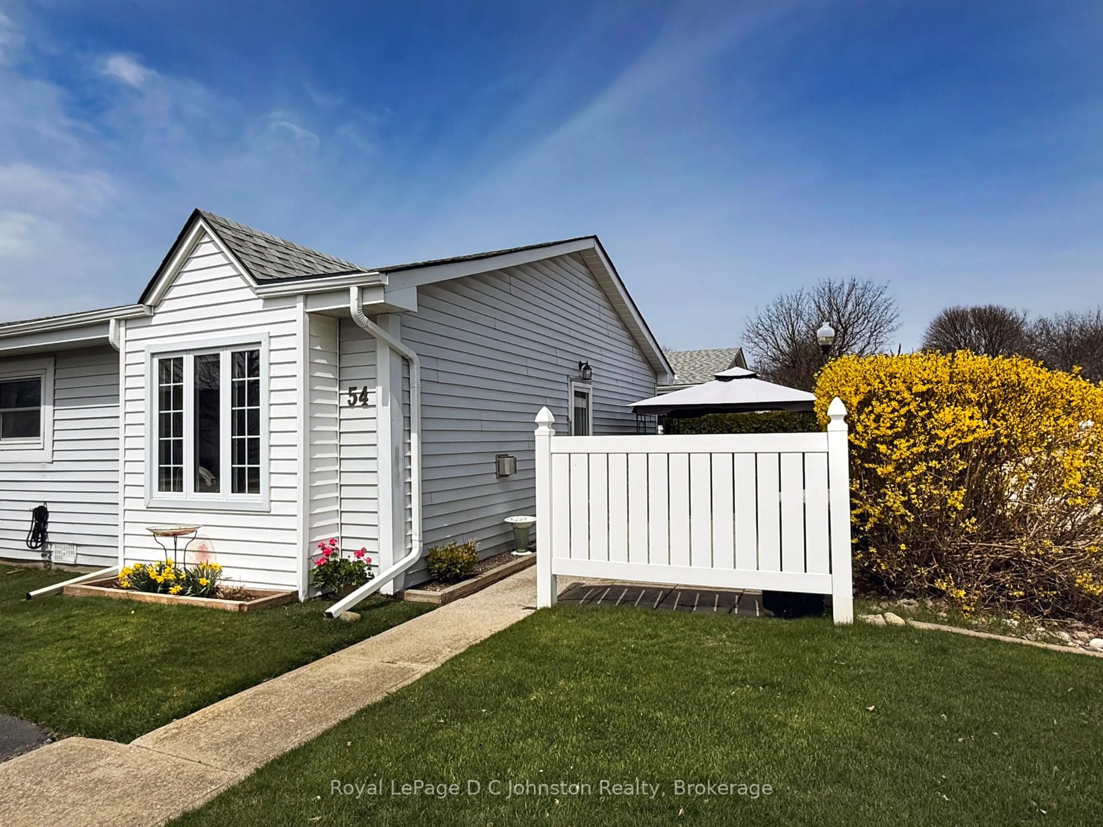 Home with vinyl exterior material, street for 303 Waterloo St #54, Saugeen Shores Ontario N0H 2C1