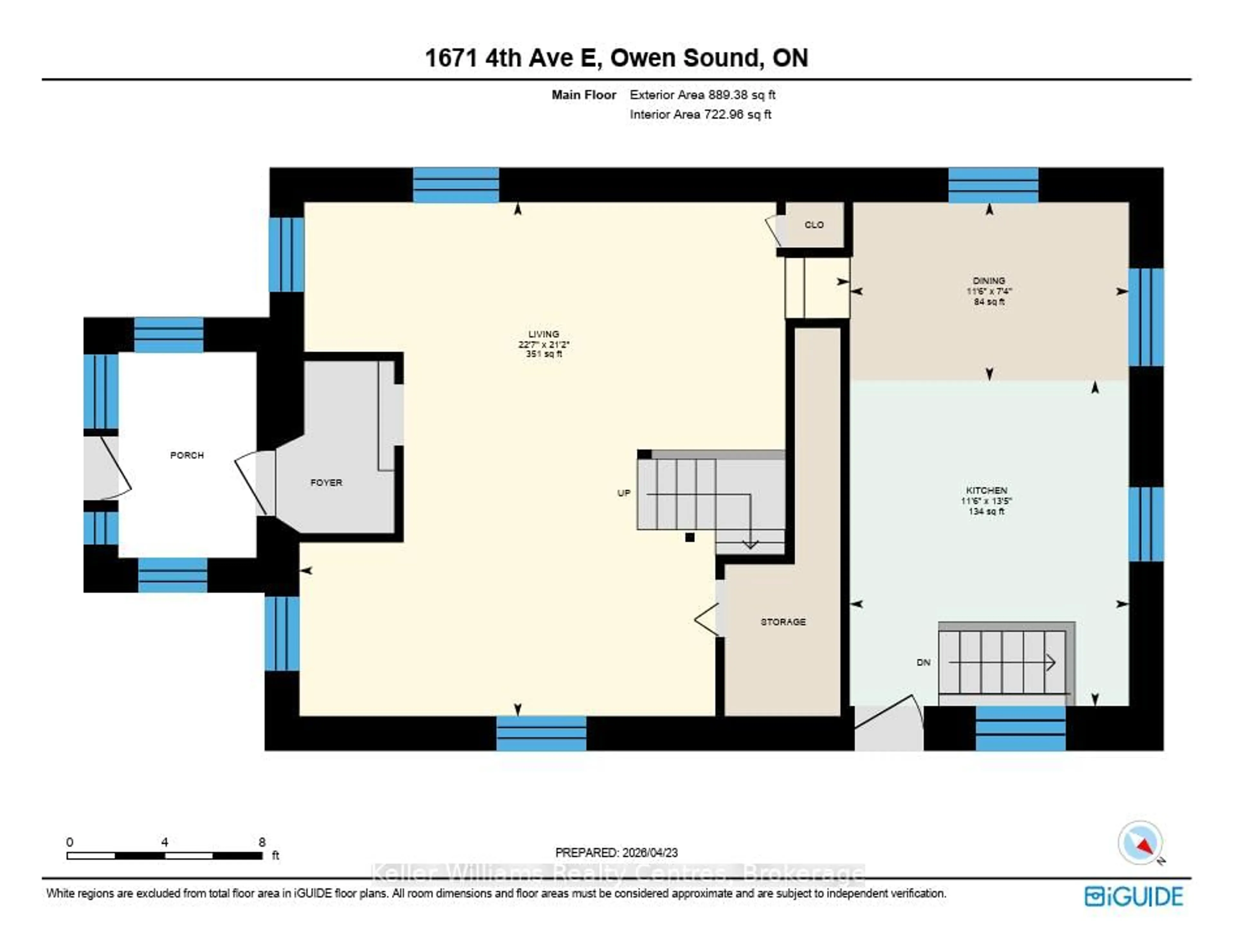Floor plan for 1671 4th Ave, Owen Sound Ontario N4K 2R1