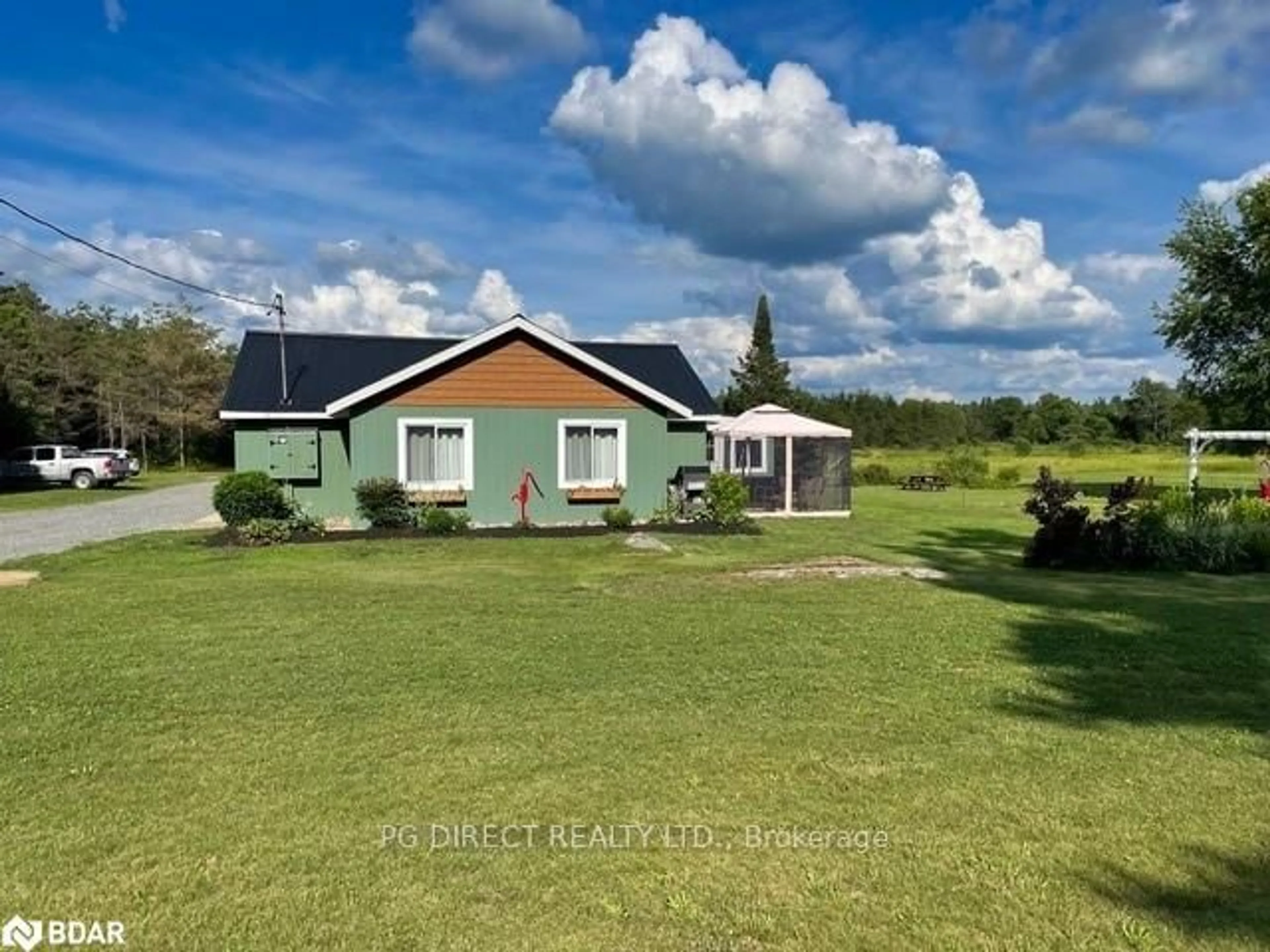 A pic from outside/outdoor area/front of a property/back of a property/a pic from drone, unknown for 667 Yearley Rd, McMurrich/Monteith Ontario P0A 1Y0
