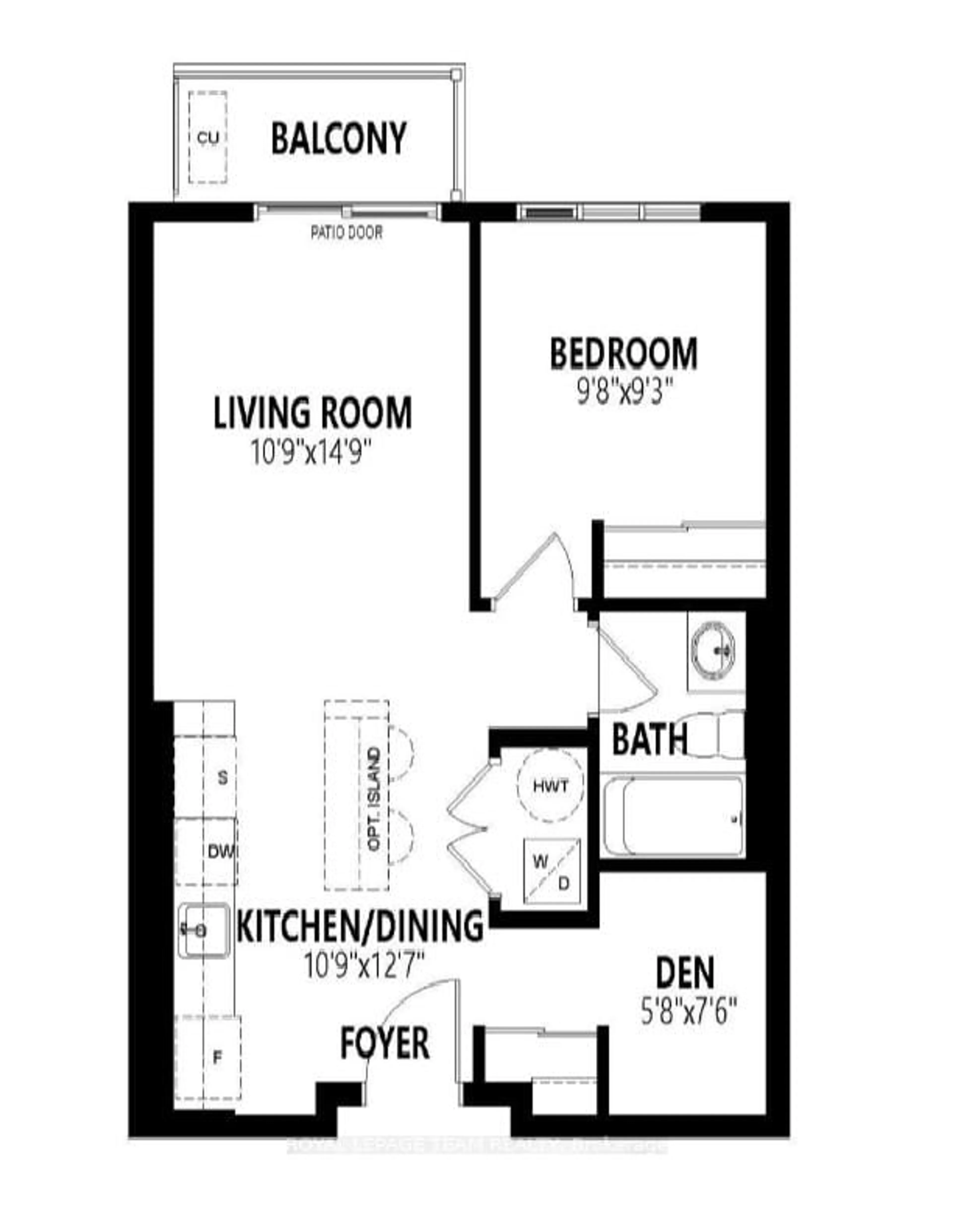 Floor plan for 2376 Tenth Line Rd #307, Orleans Ontario K4A 5T9