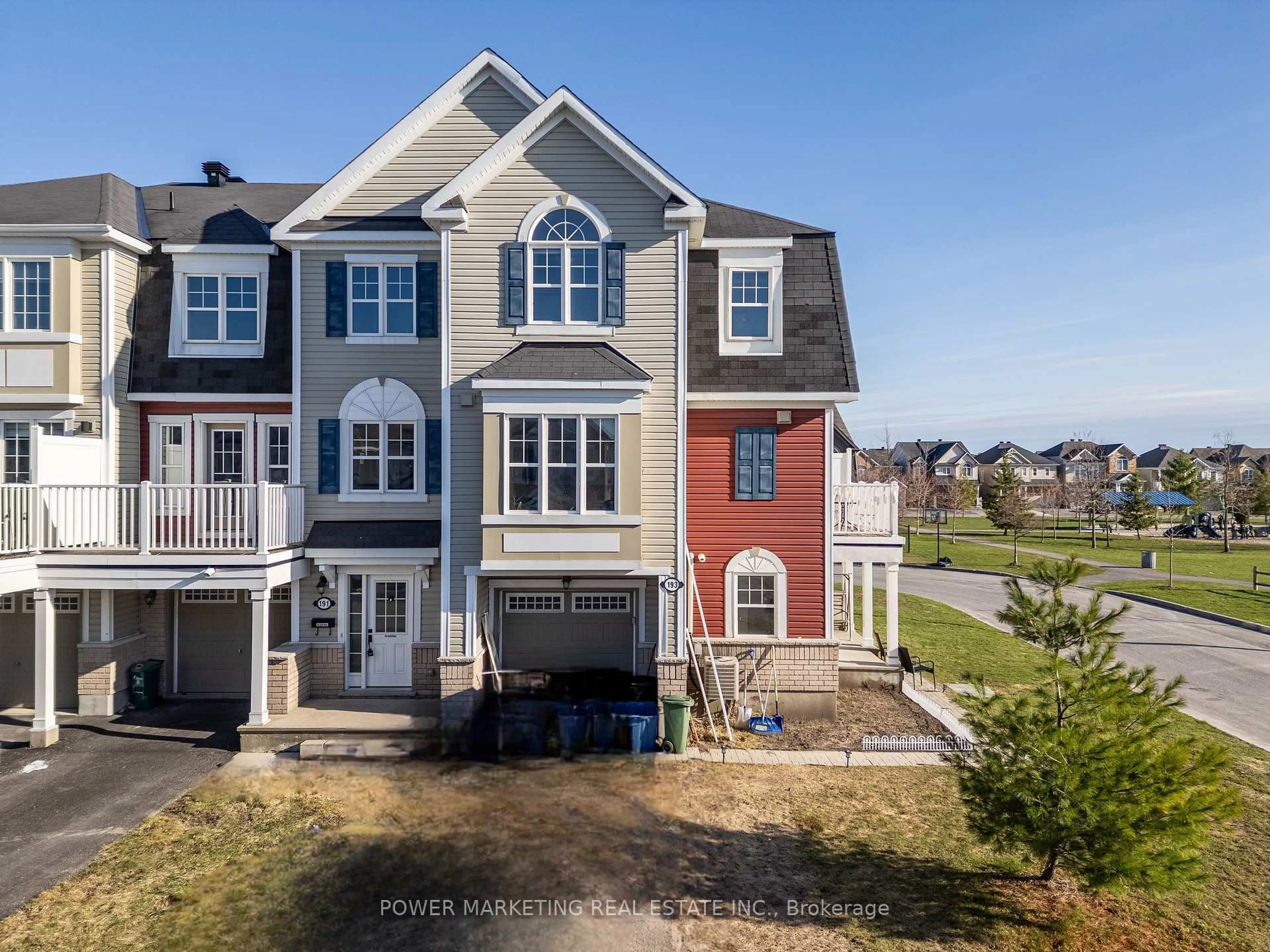 A pic from outside/outdoor area/front of a property/back of a property/a pic from drone, unknown for 193 SOLEIL Ave, Ottawa Ontario K4A 0V9