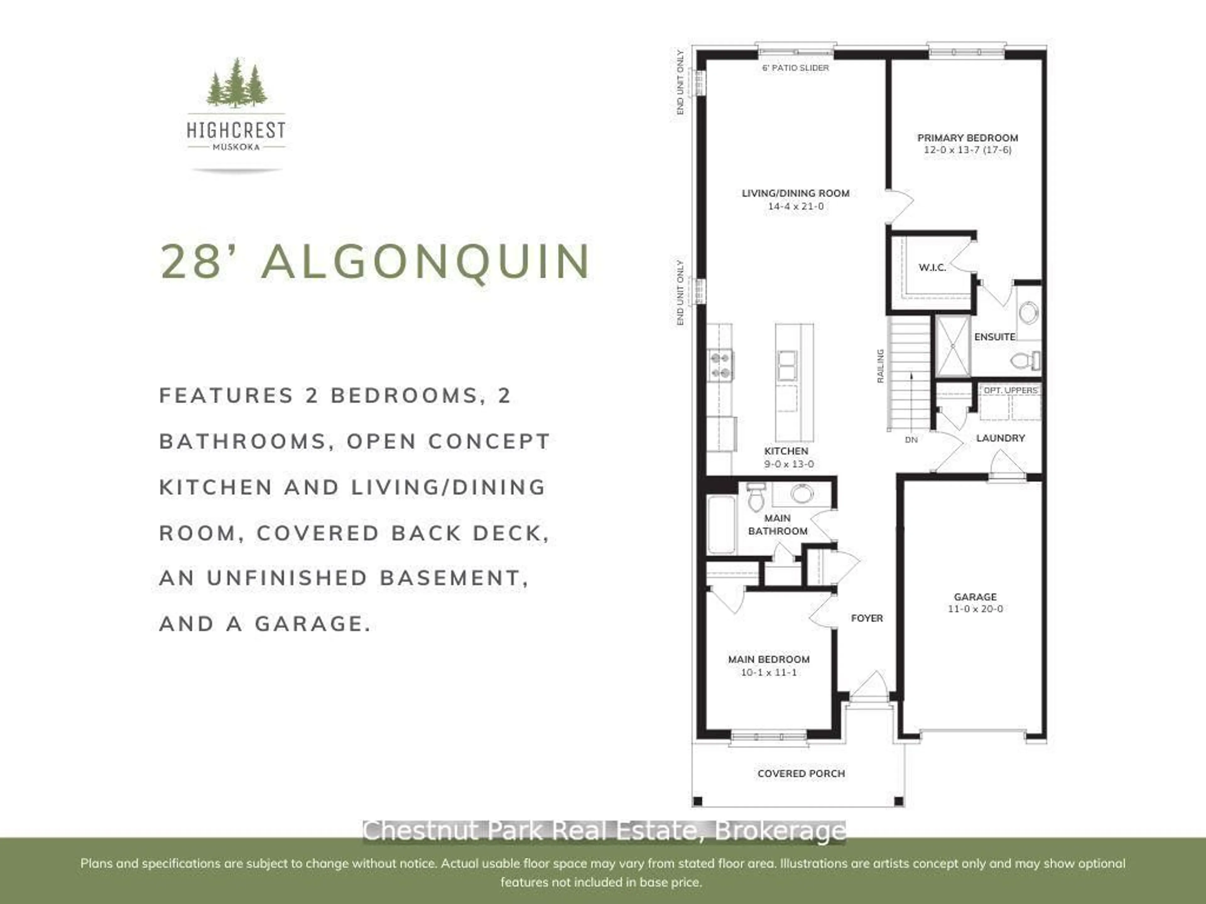 Floor plan for 18 Pine Needle Way, Huntsville Ontario P1H 1M3