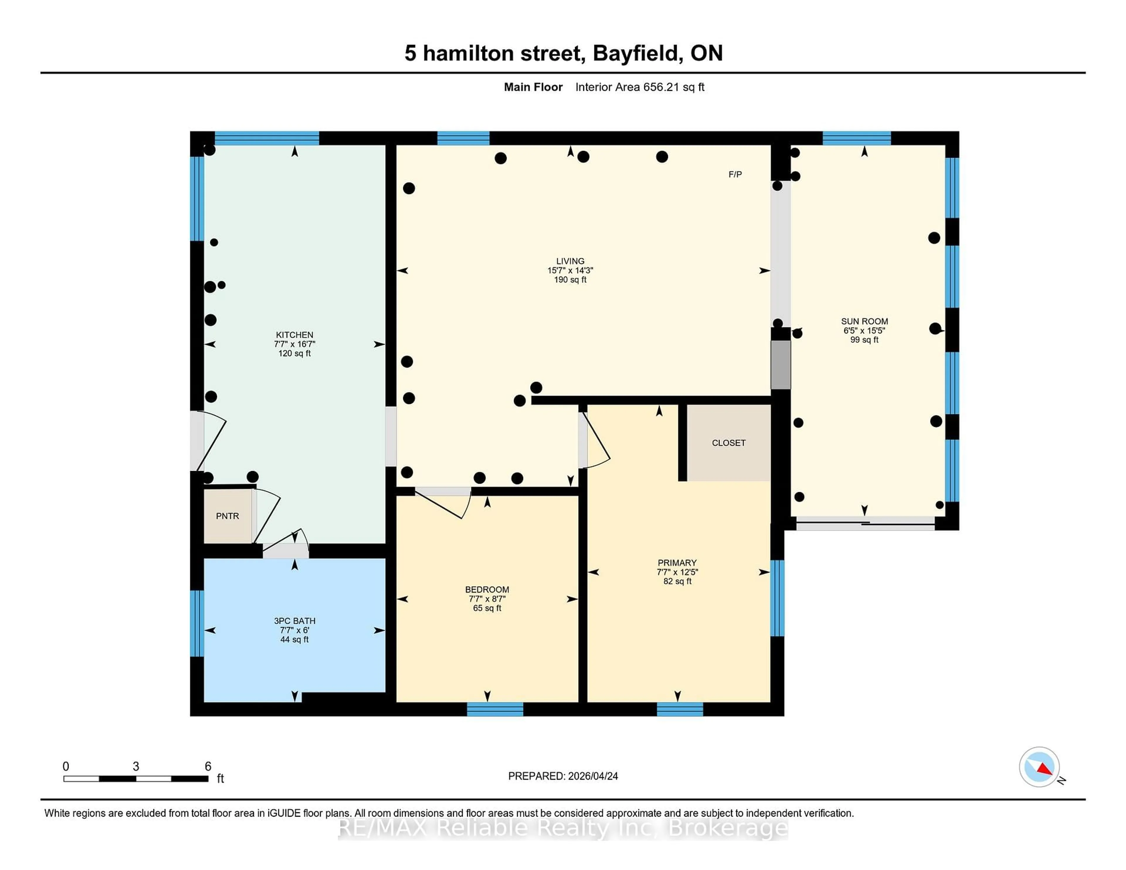 Floor plan for 5 Hamilton St, Bluewater Ontario N0M 1G0