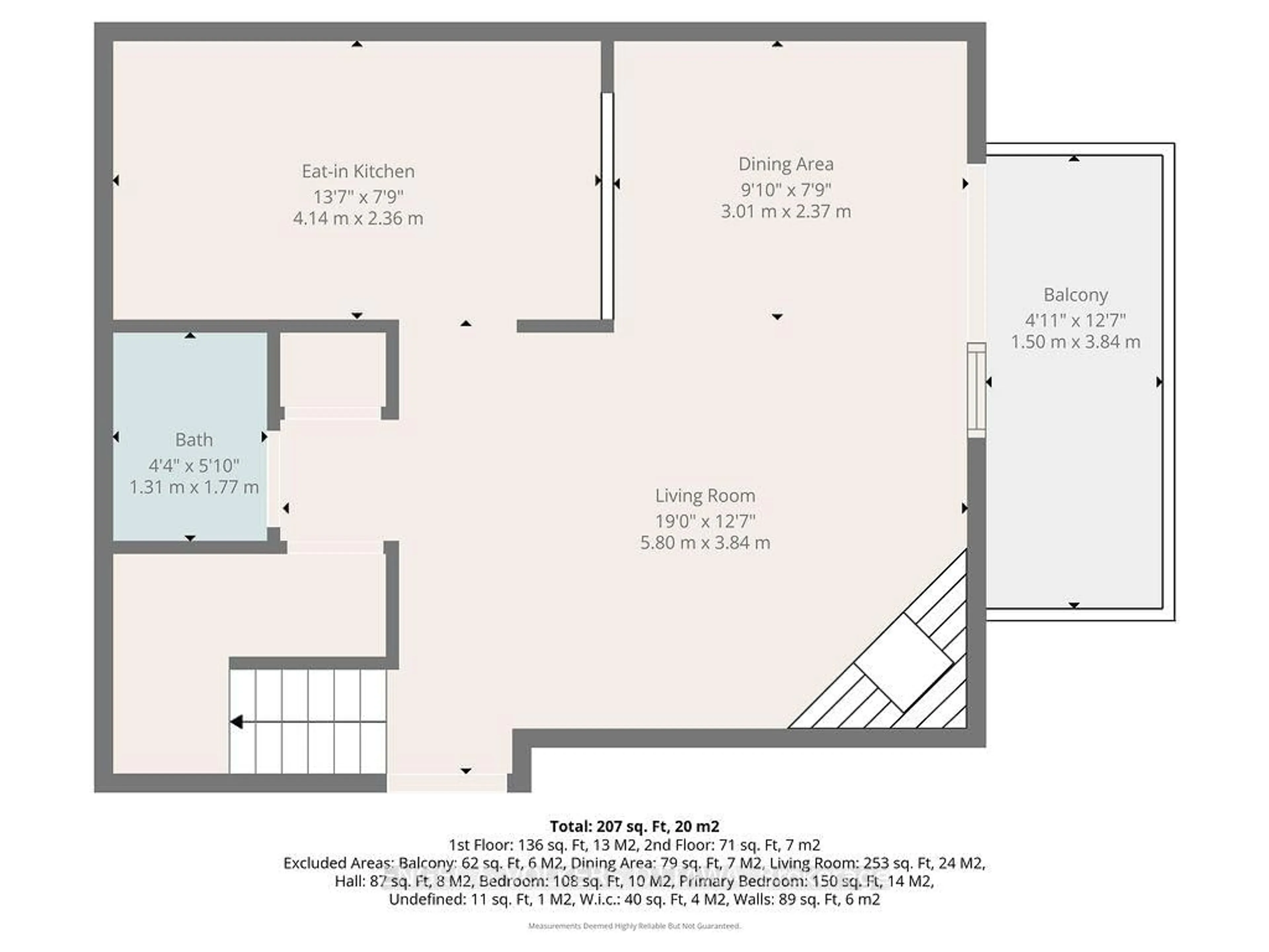 Floor plan for 1589 St Bernard St #508, Ottawa Ontario K1T 3H7