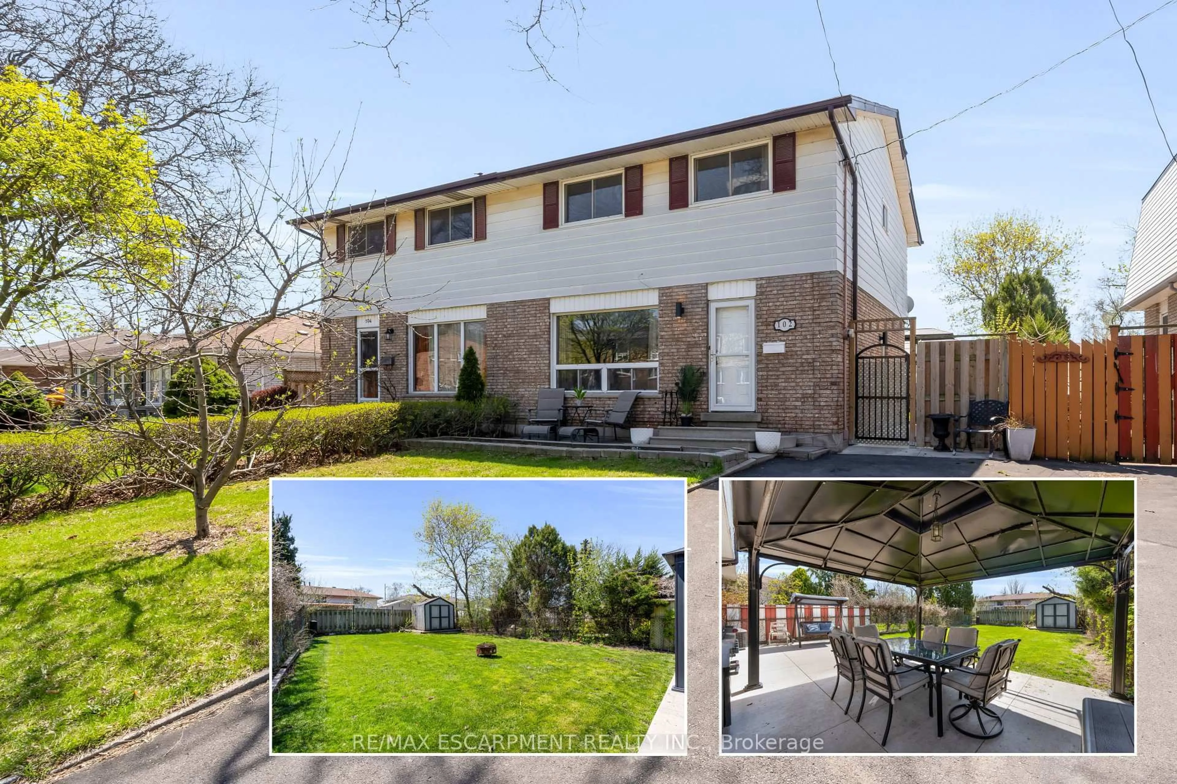 A pic from outside/outdoor area/front of a property/back of a property/a pic from drone, street for 102 Berkindale Dr, Hamilton Ontario L8E 1M5