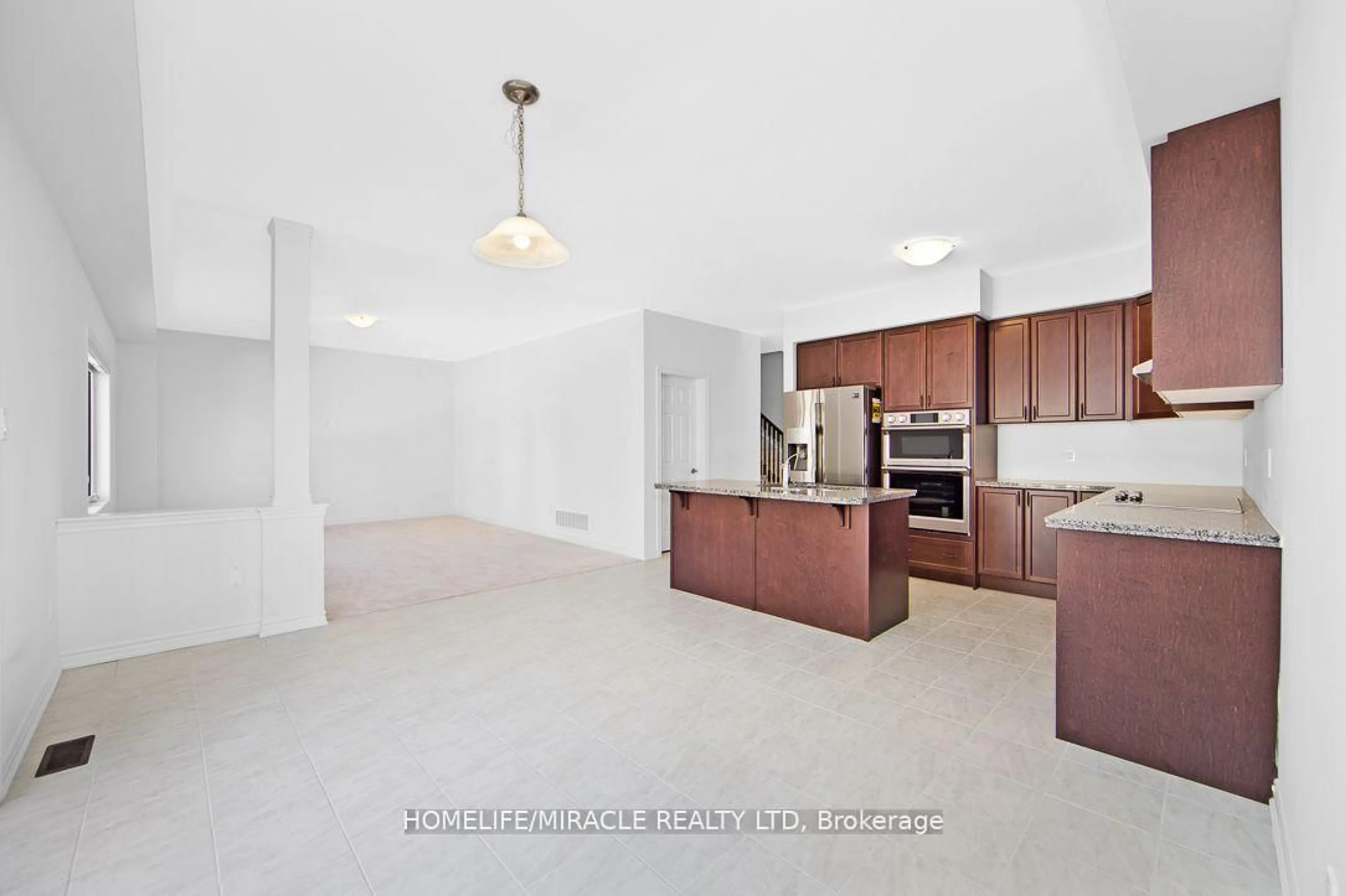 Open concept kitchen, ceramic/tile floor for 34 Flagg Ave, Brant Ontario N3L 0K1