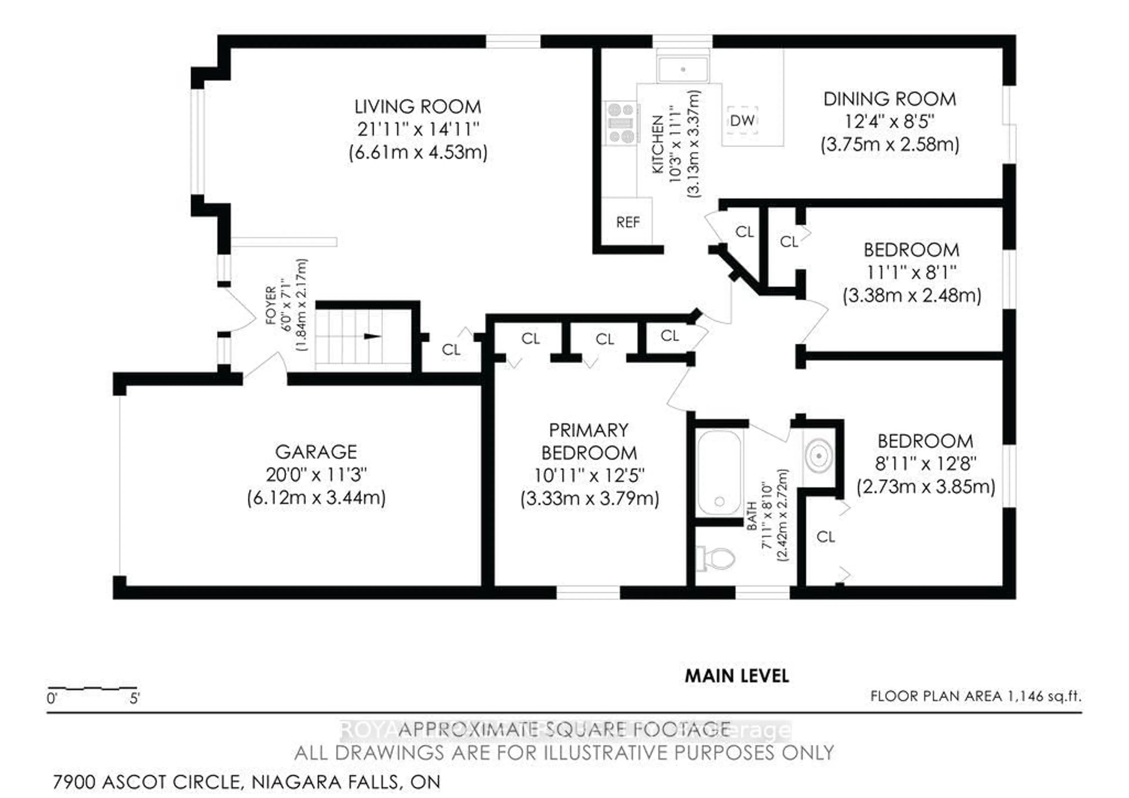 Floor plan for 7900 Ascot Circ, Niagara Falls Ontario L2H 3E4