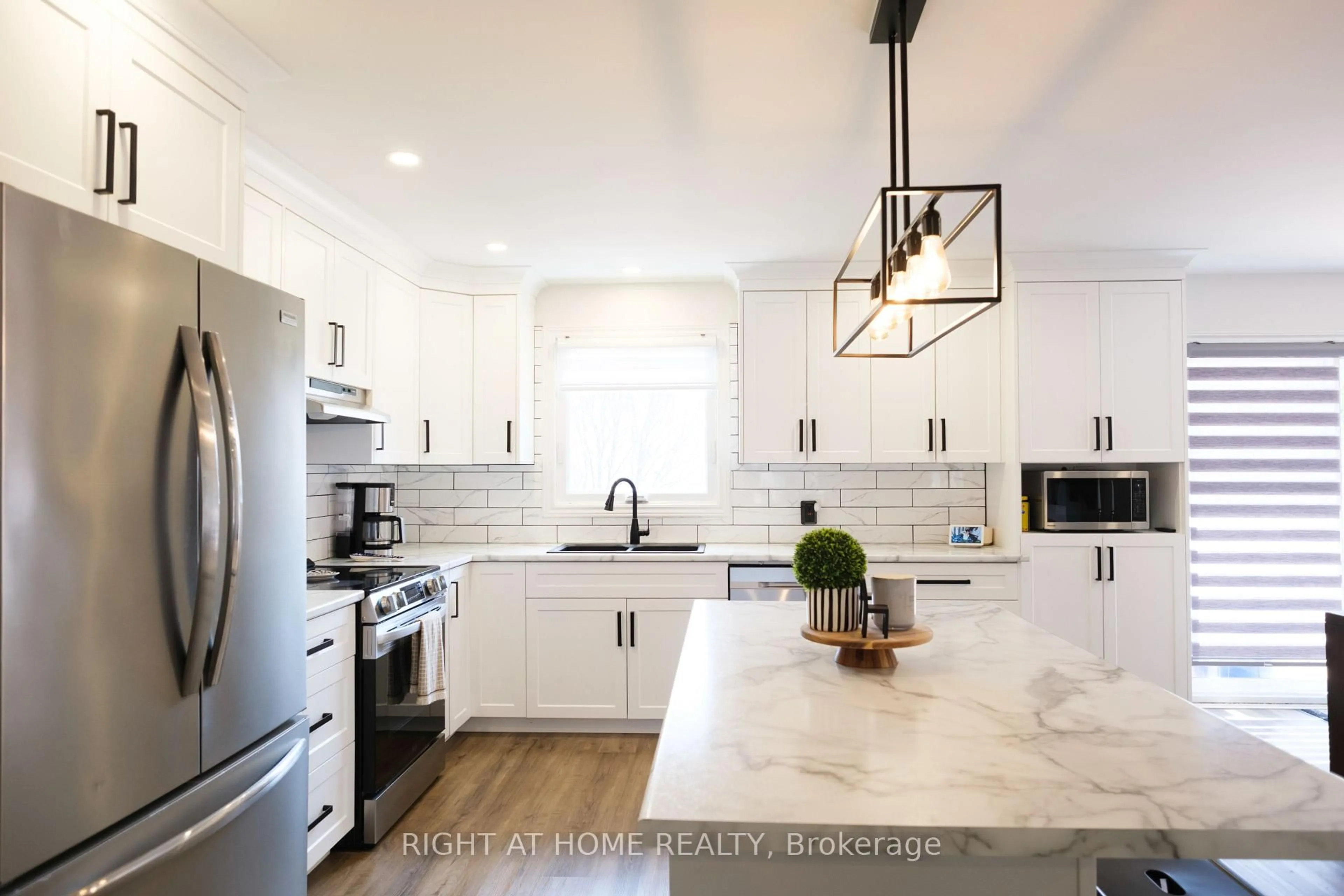 Contemporary kitchen, ceramic/tile floor for 14 Fisher St, White Lake Ontario K0A 3L0