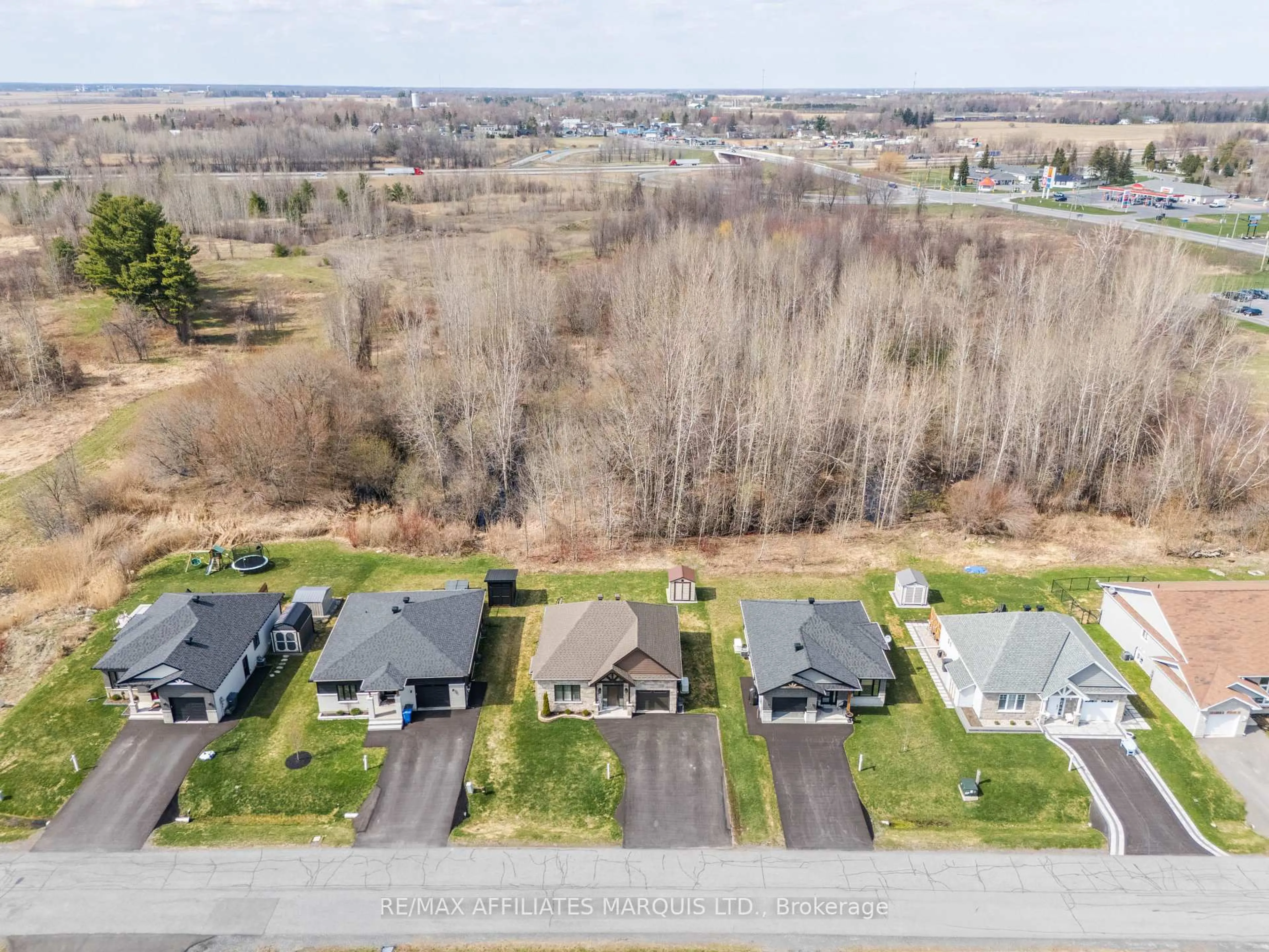 A pic from outside/outdoor area/front of a property/back of a property/a pic from drone, water/lake/river/ocean view for 20309 Andrea Ave, South Glengarry Ontario K0C 2C0