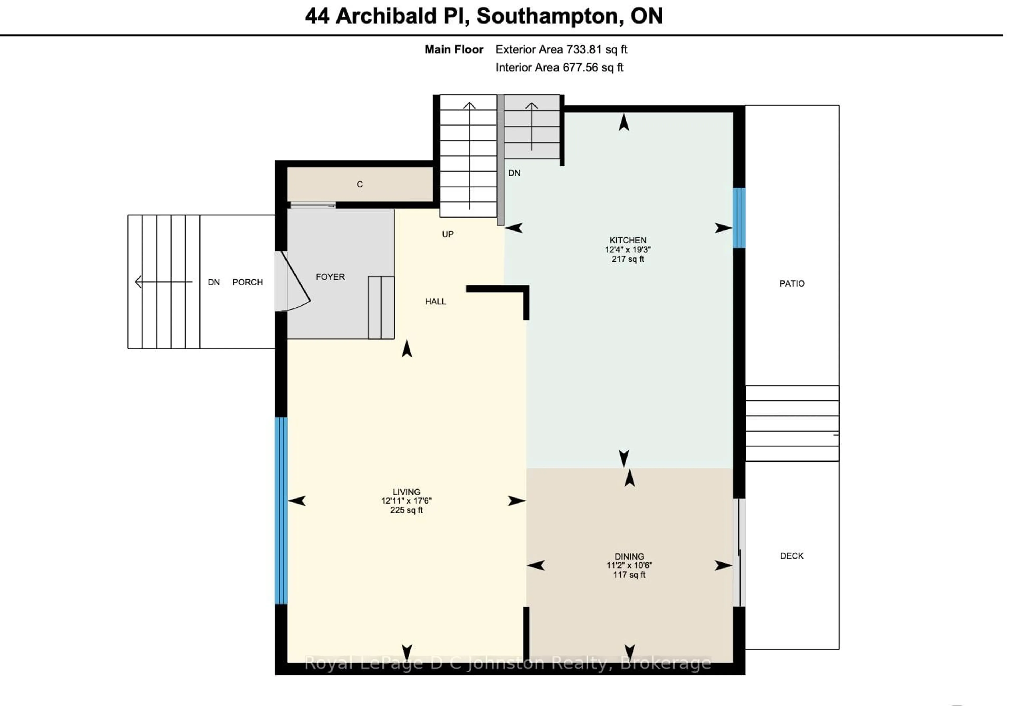 Floor plan for 44 Archibald Pl, Saugeen Shores Ontario N0H 2L0
