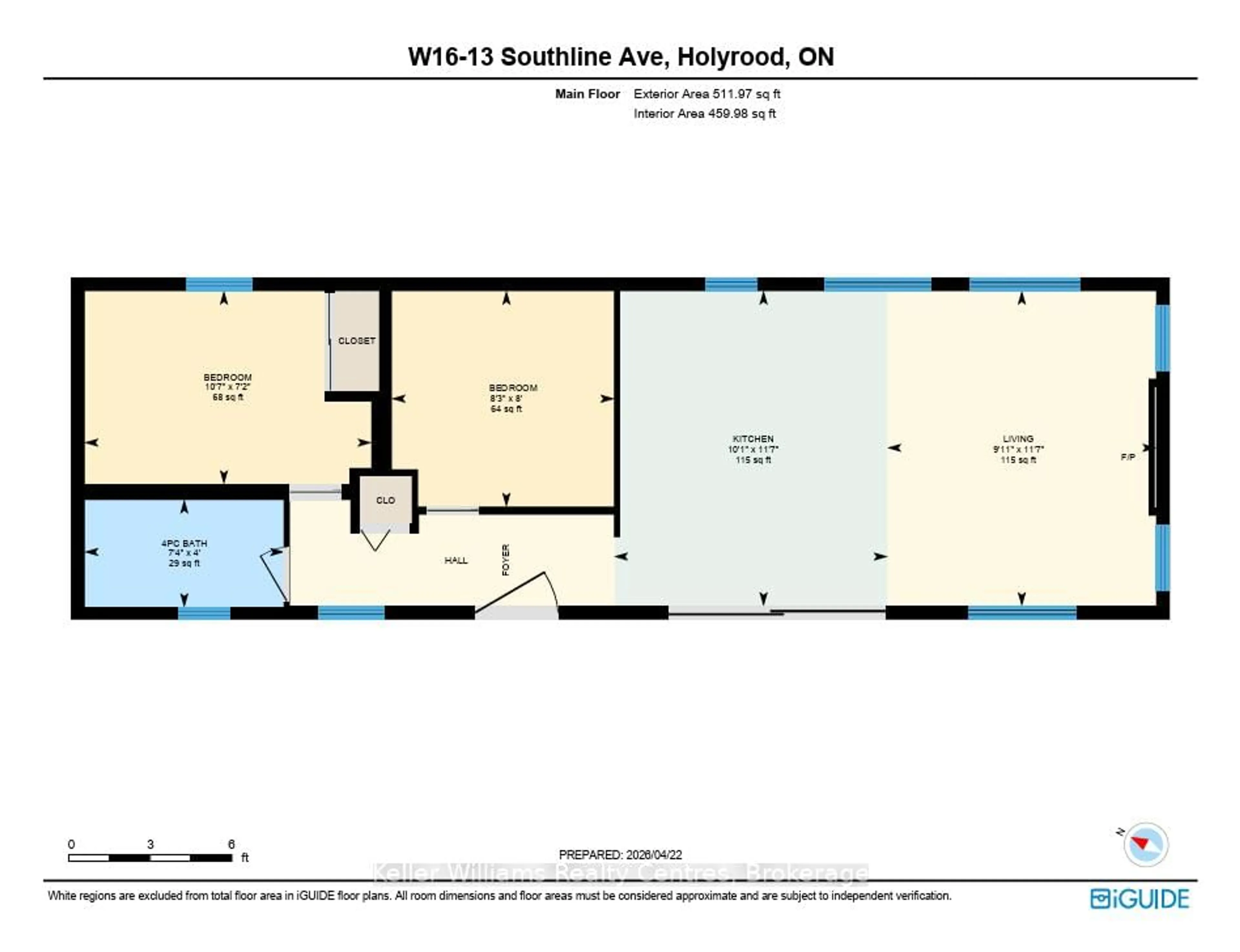 Floor plan for 13 Southline Ave #W16, Huron-Kinloss Ontario N2Z 2X5