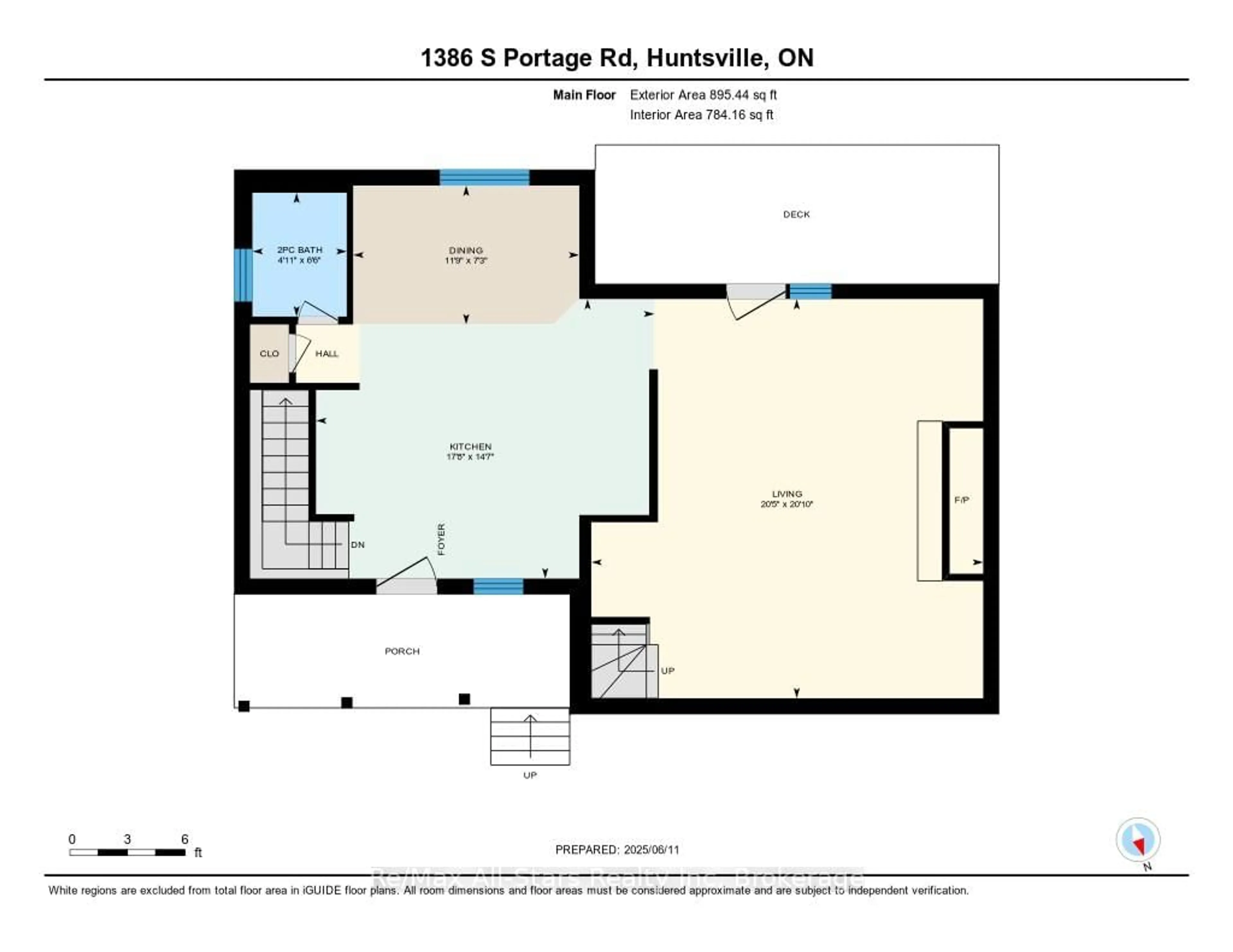 Floor plan for 1386 South Portage Rd, Lake of Bays Ontario P1H 2J6