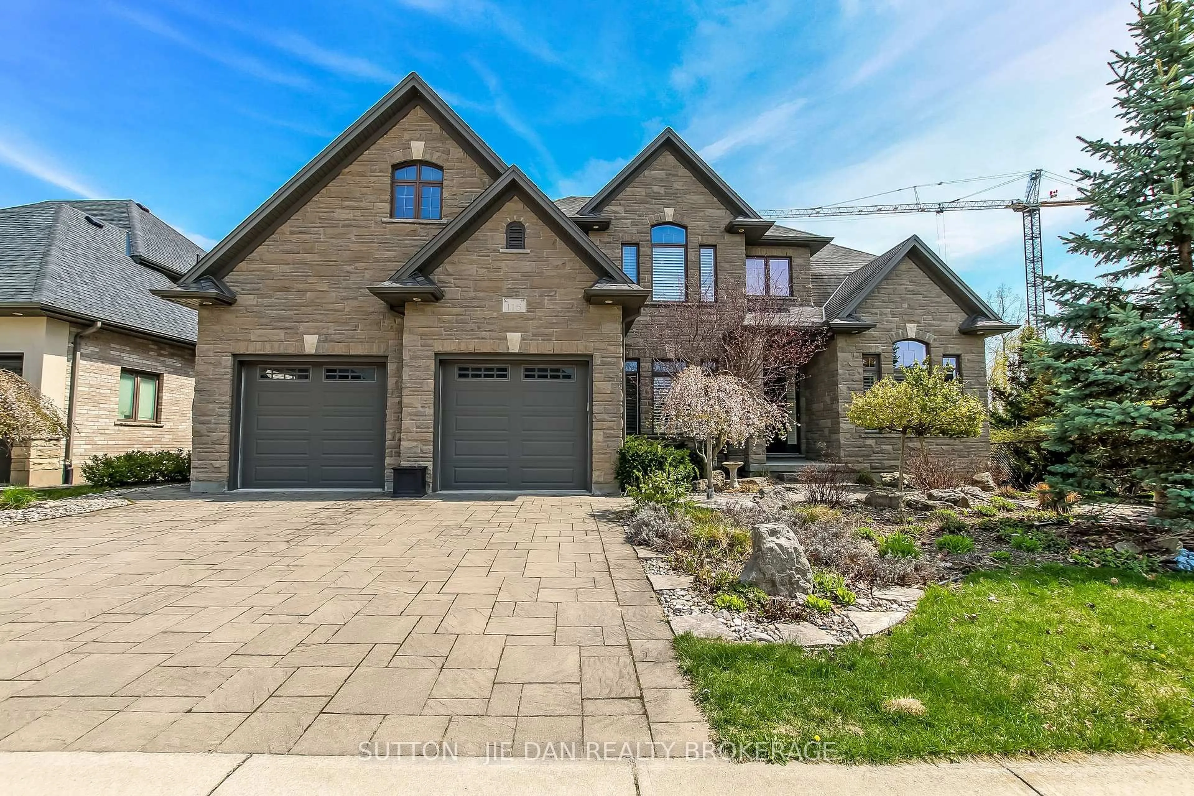 Home with brick exterior material, street for 115 Pebblecreek Walk, London North Ontario N6G 0K4