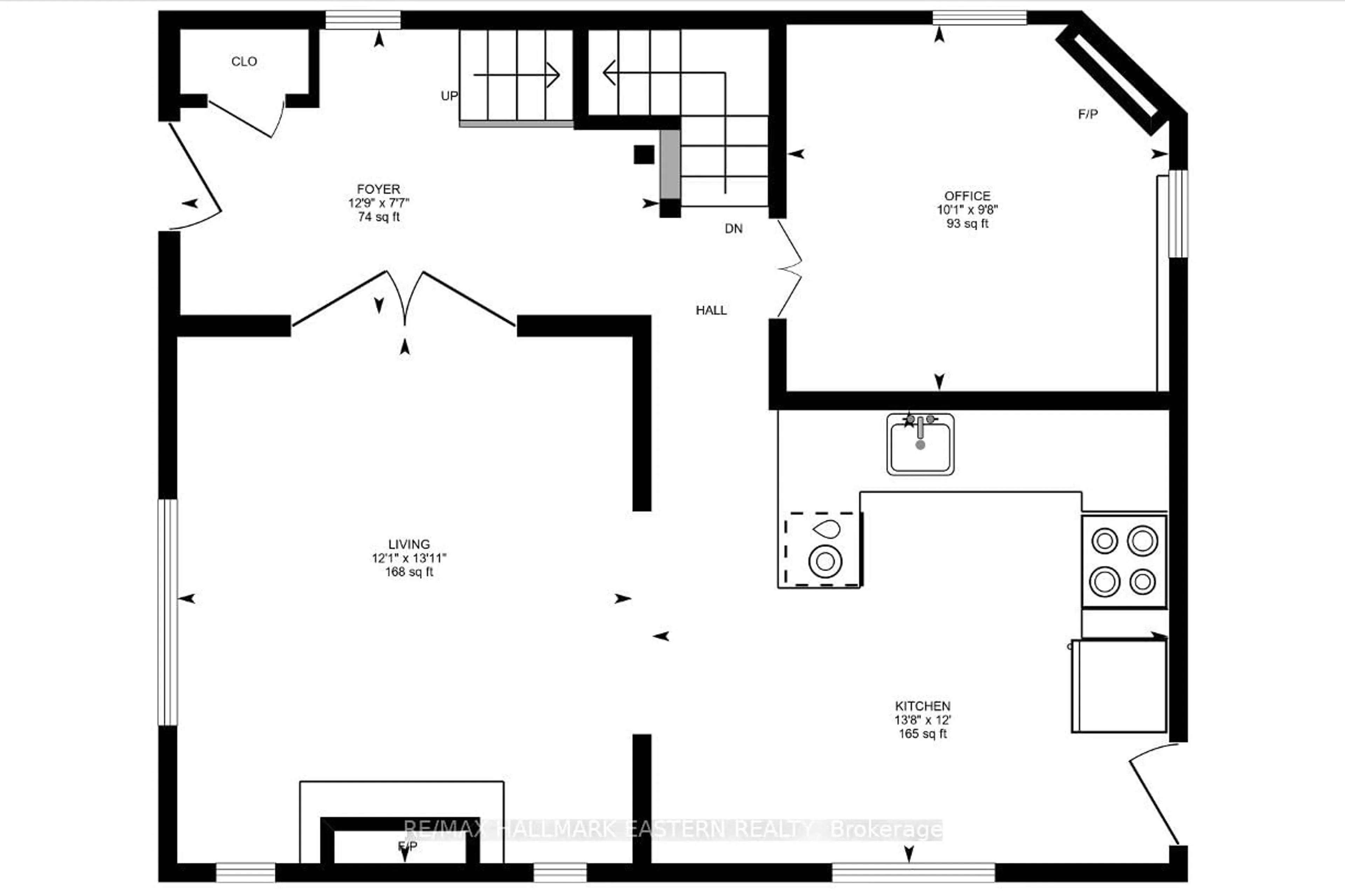 Floor plan for 556 Douglas Ave, Peterborough Ontario K9J 4L1
