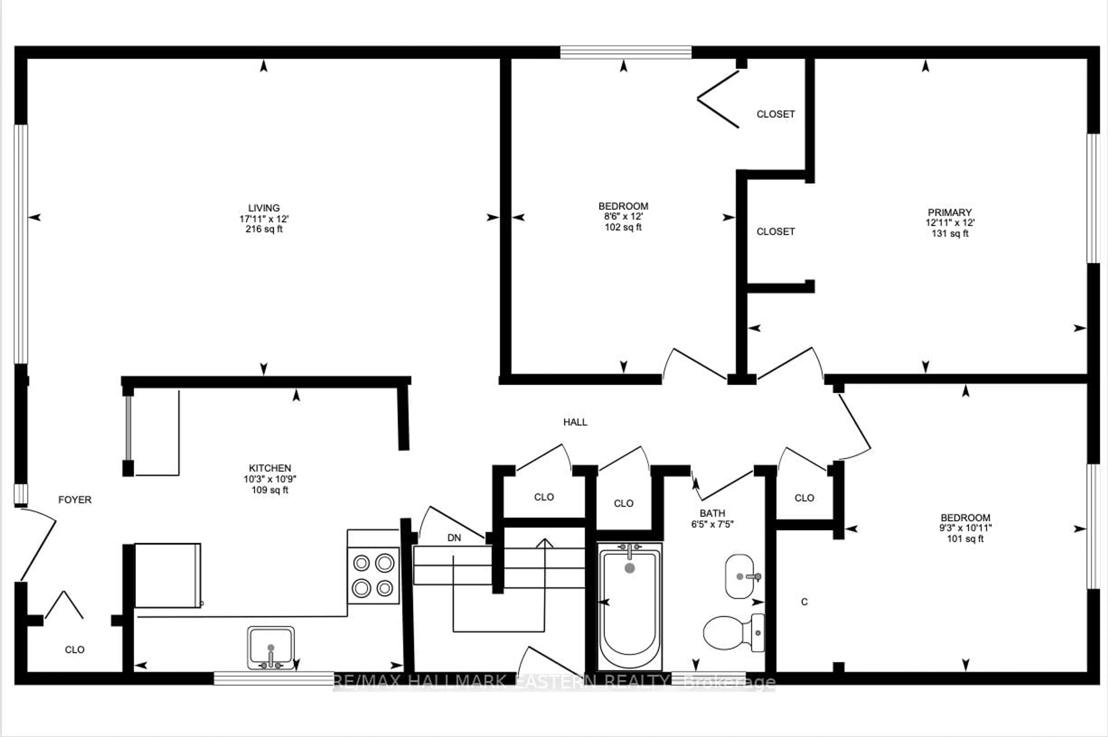 Floor plan for 317 Lindan Ave, Selwyn Ontario K9L 1K8